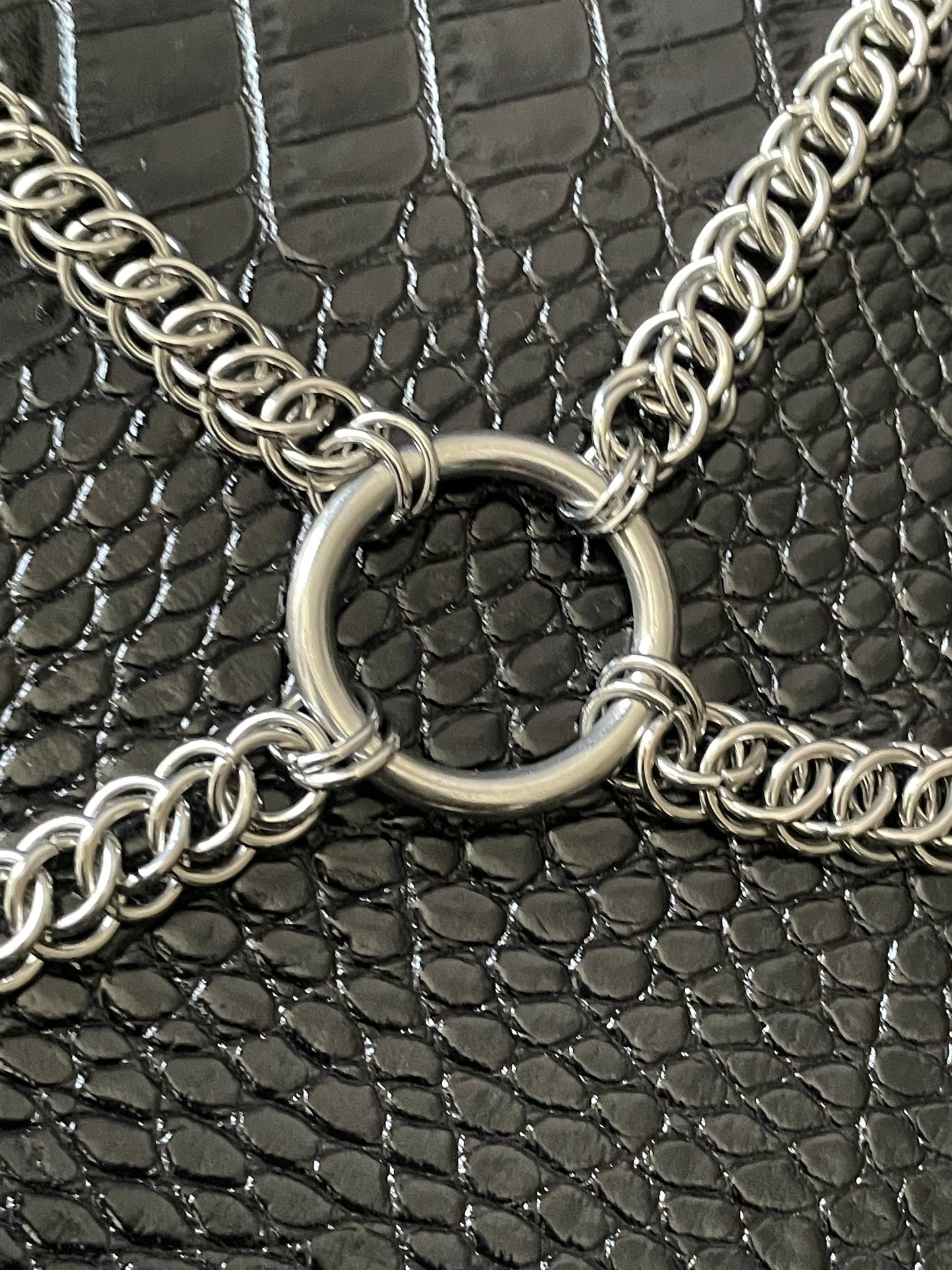 Chainmaille bra harness
