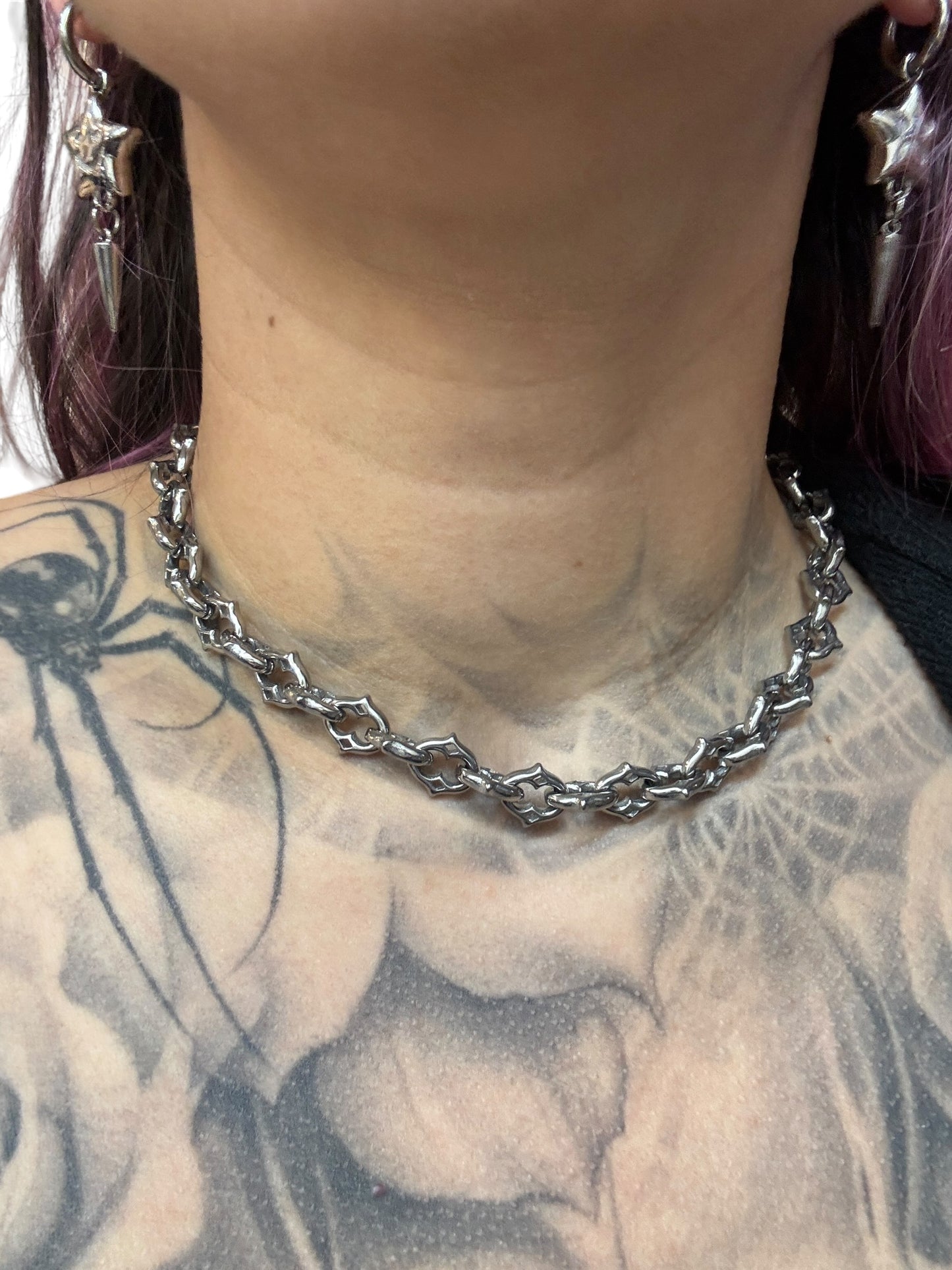 Smaller Spike Link Hollow Chain