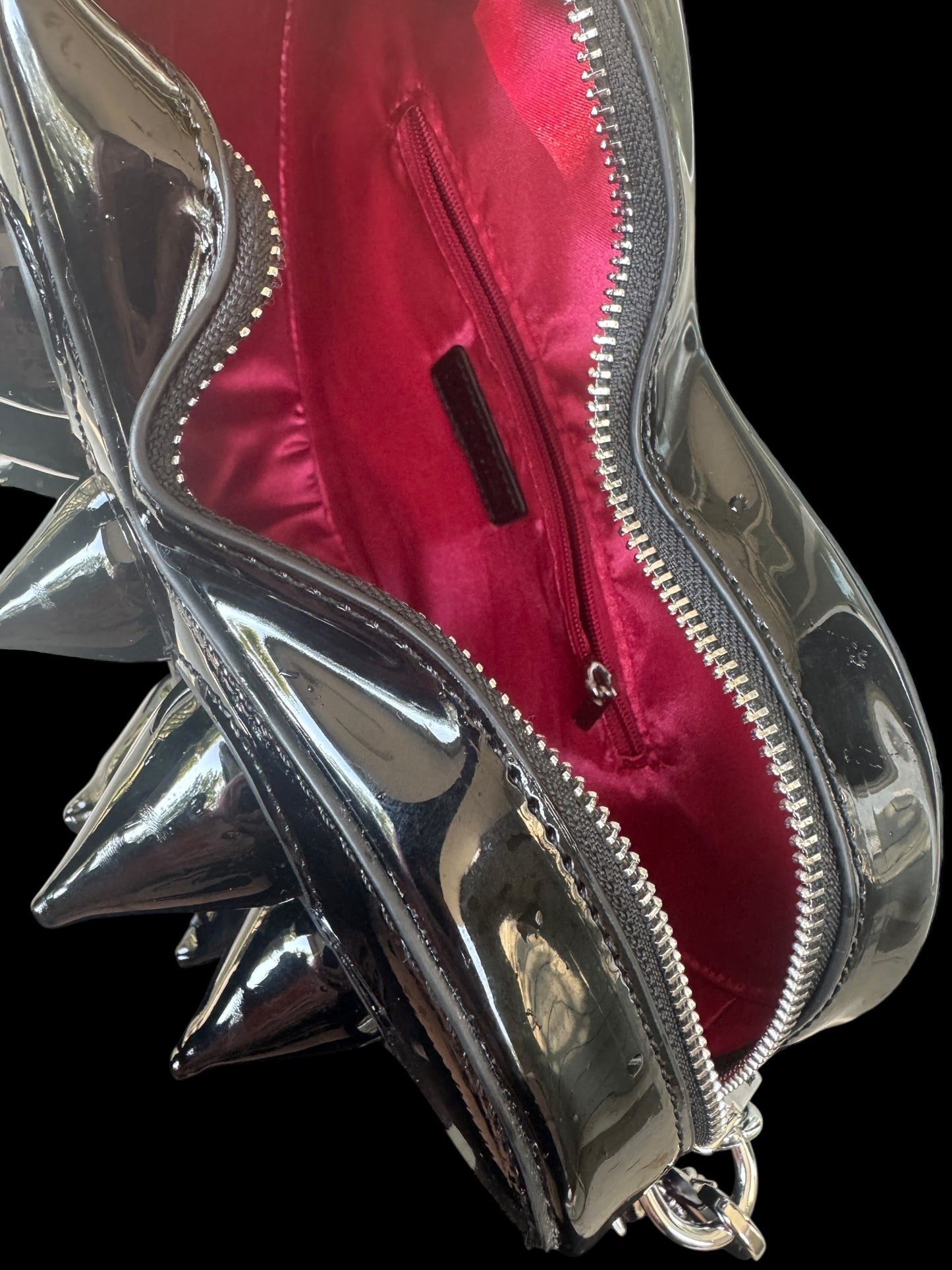 Spiked heart purse/ backpack