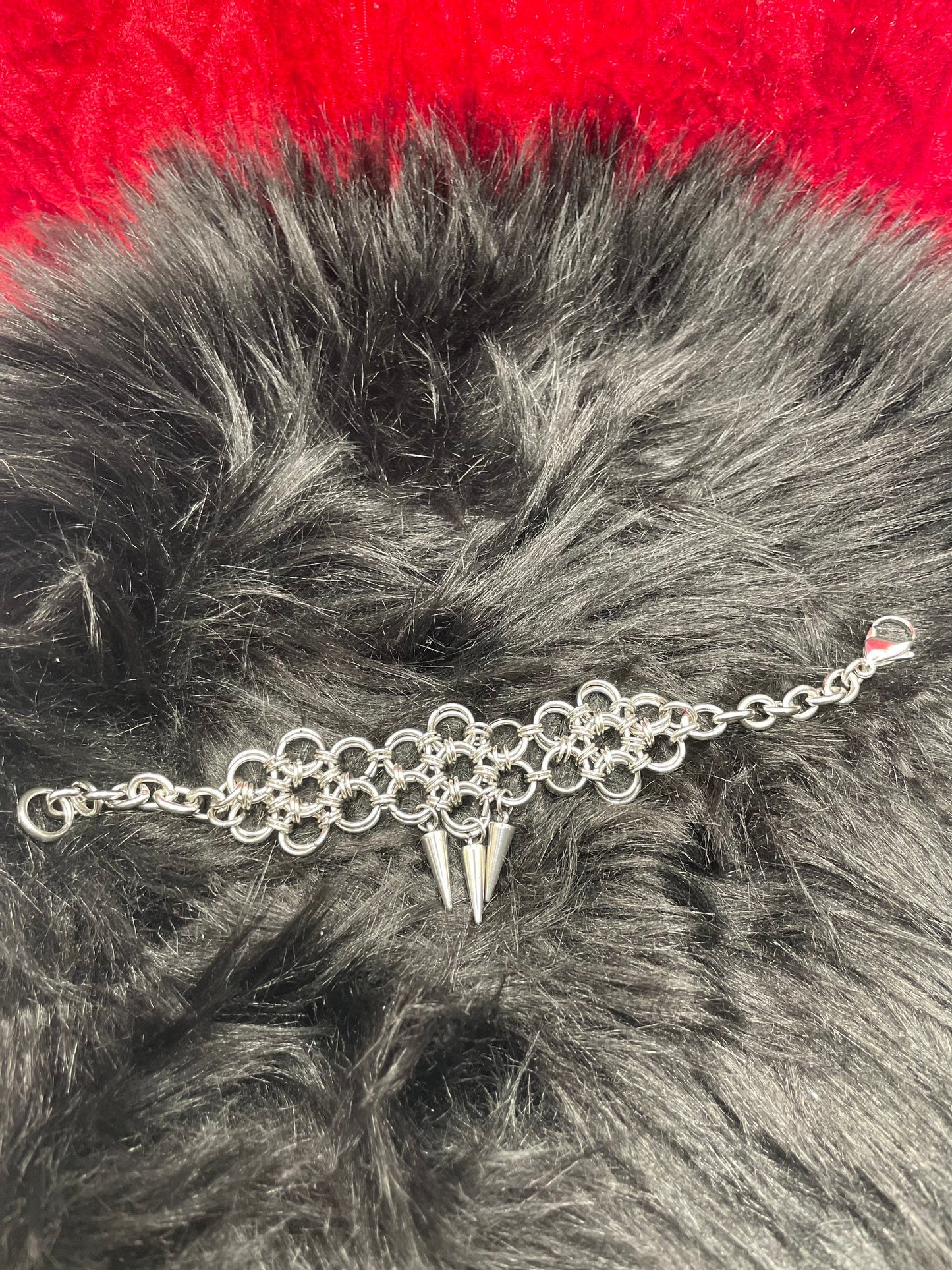 Chainmail Flower bracelet