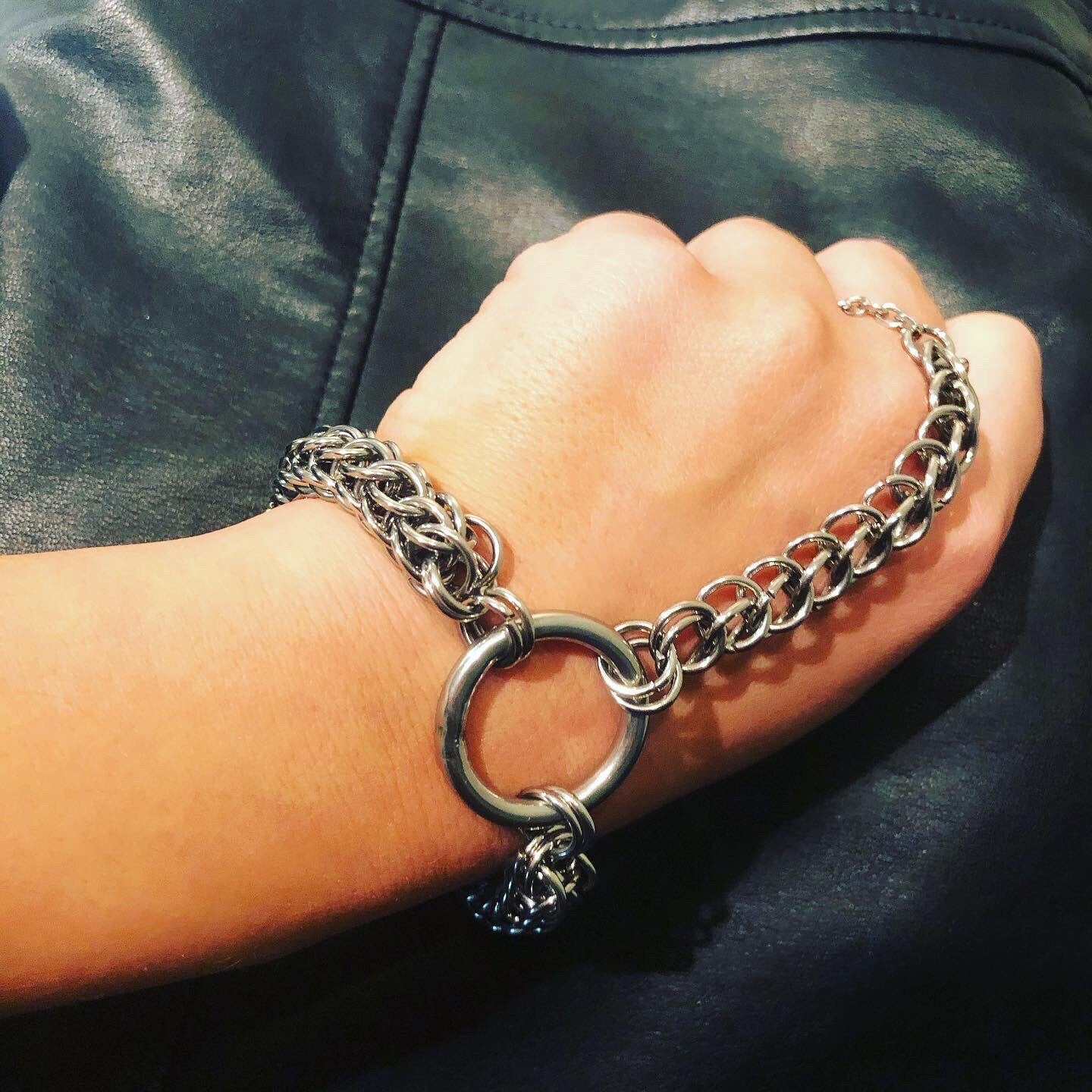 Chainmaille bracelet stainless steel