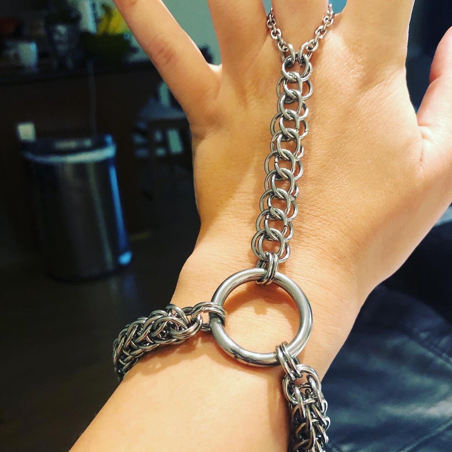 Chainmaille bracelet stainless steel