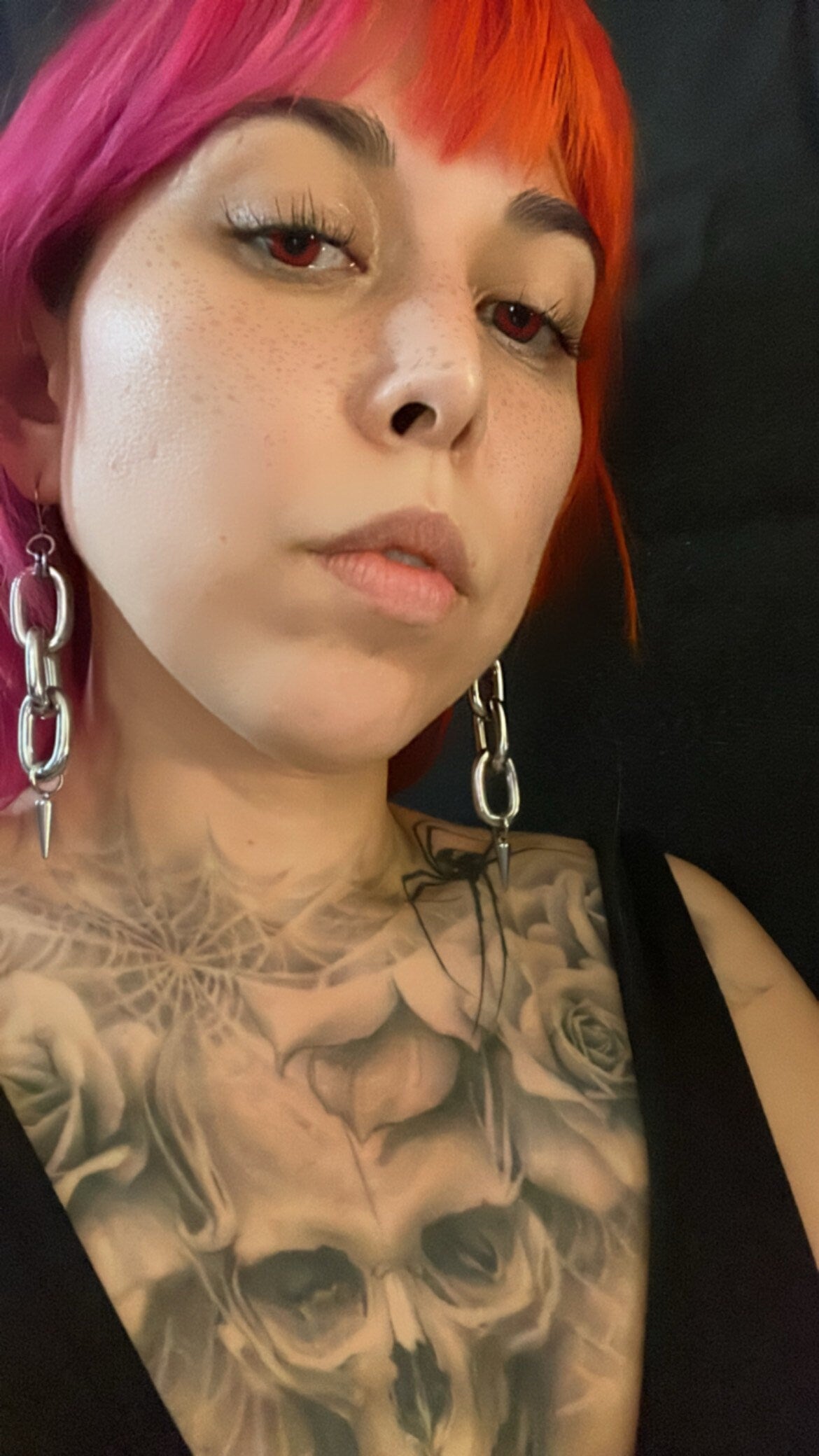 chain link earrings