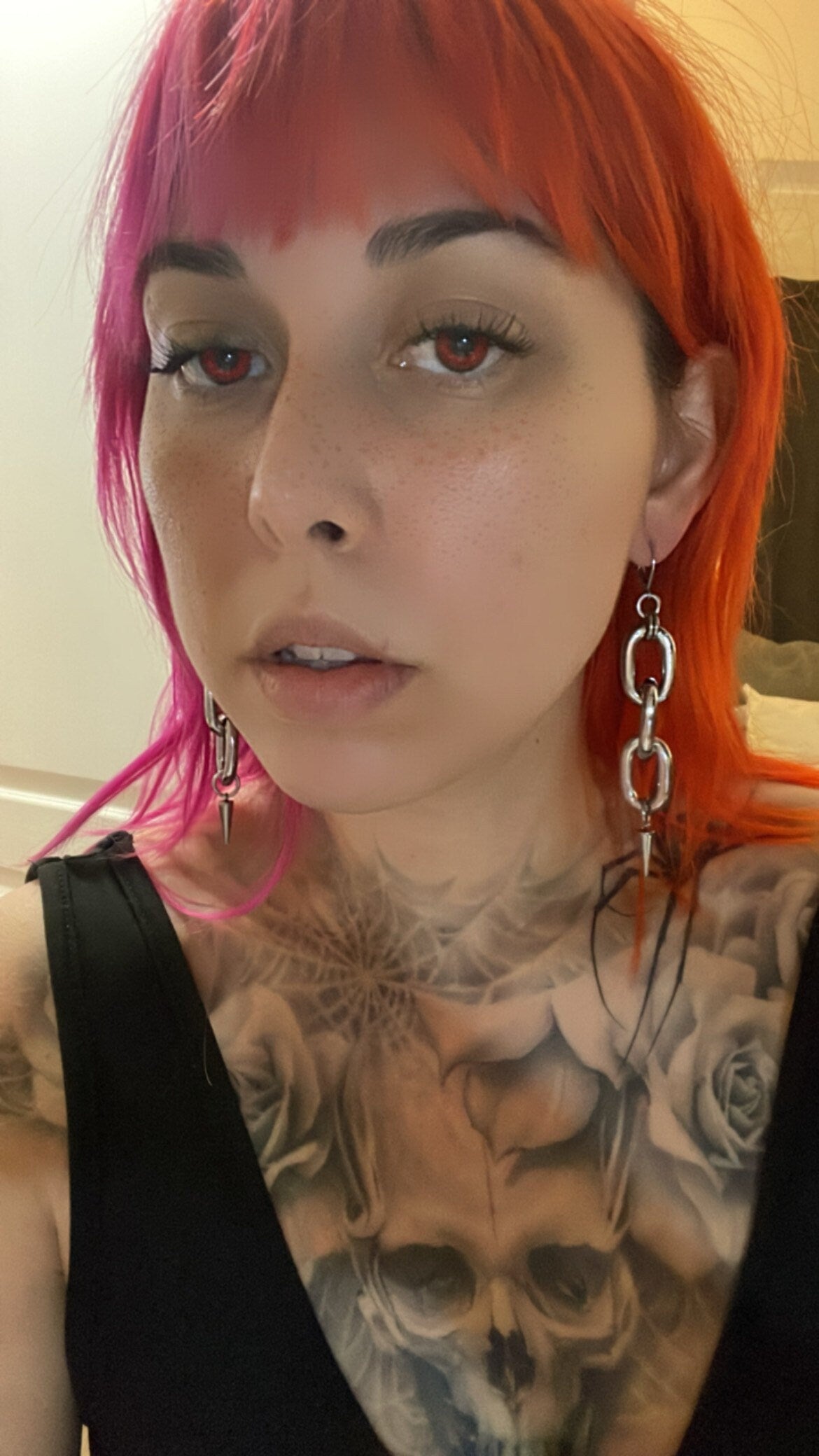 chain link earrings