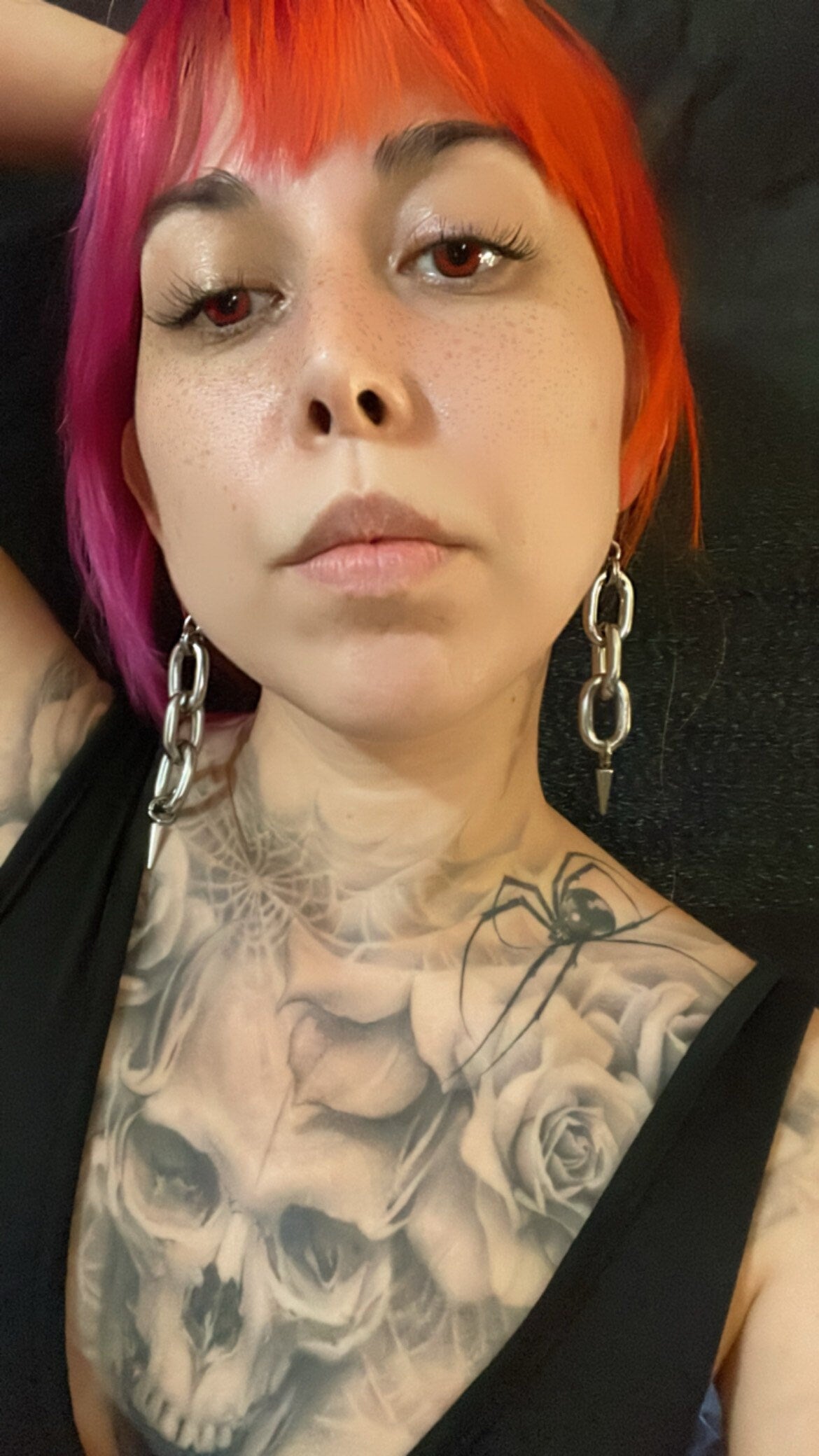 chain link earrings