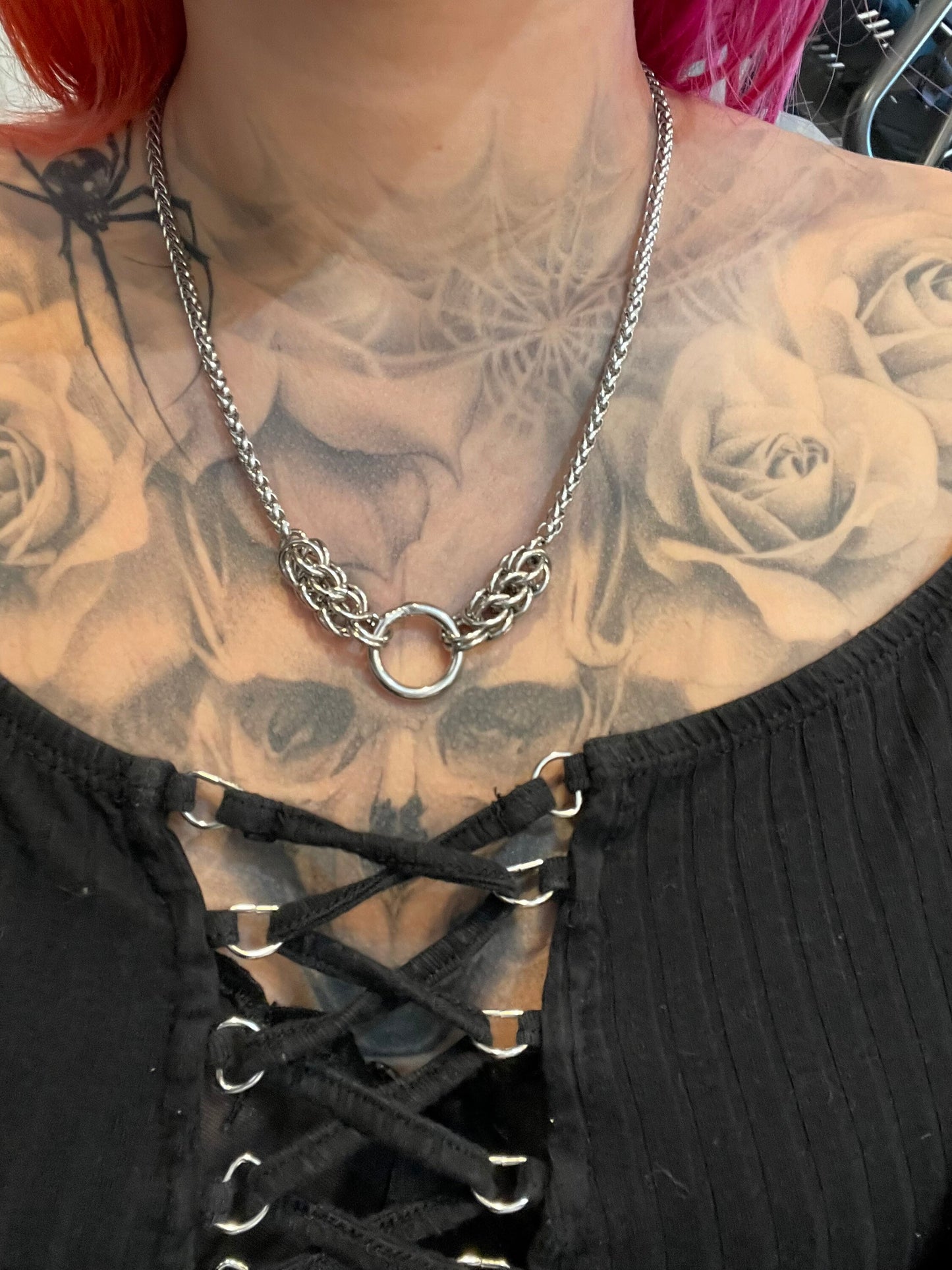 Dainty chainmail necklace
