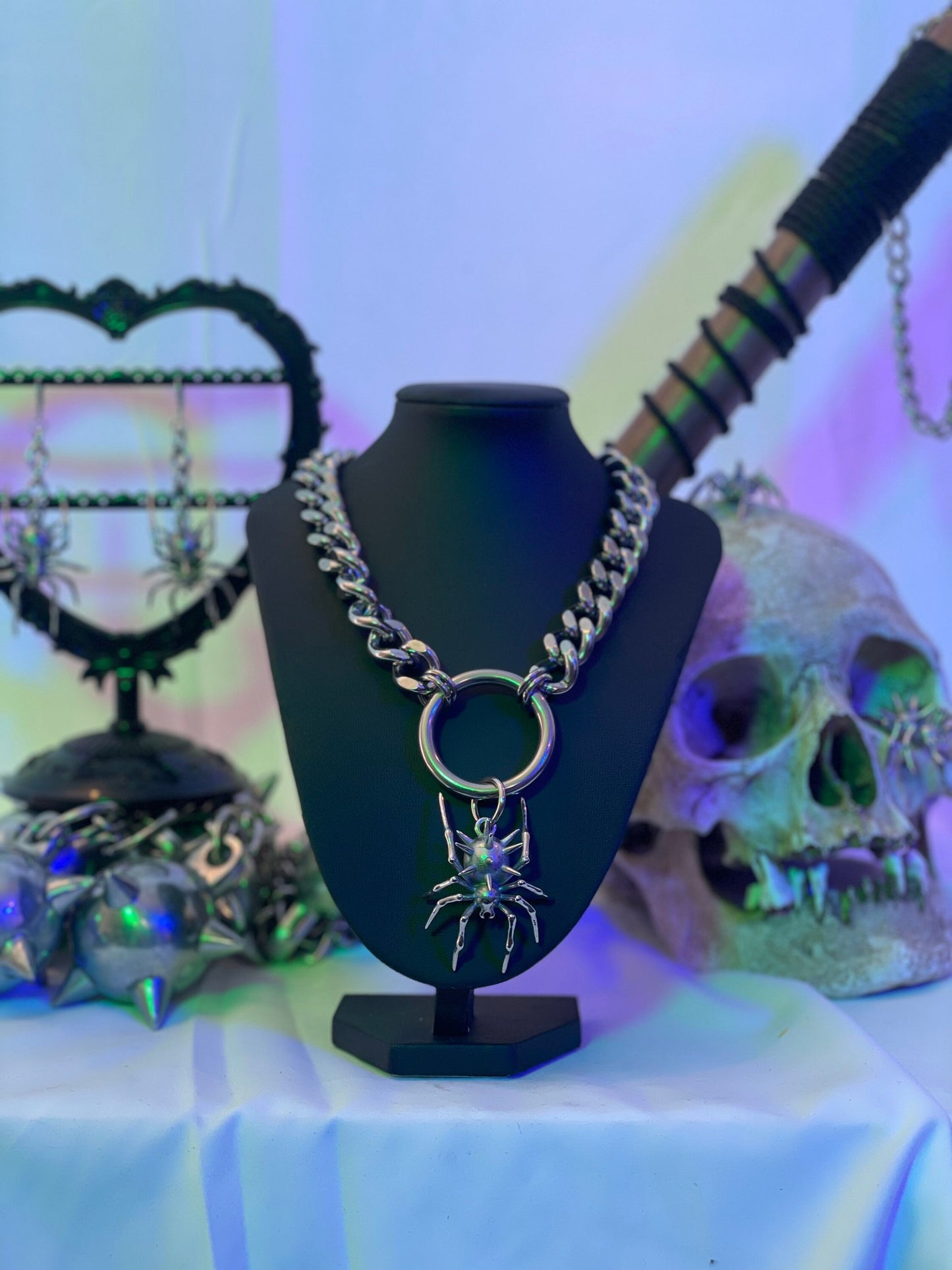 Cuban link spider chain