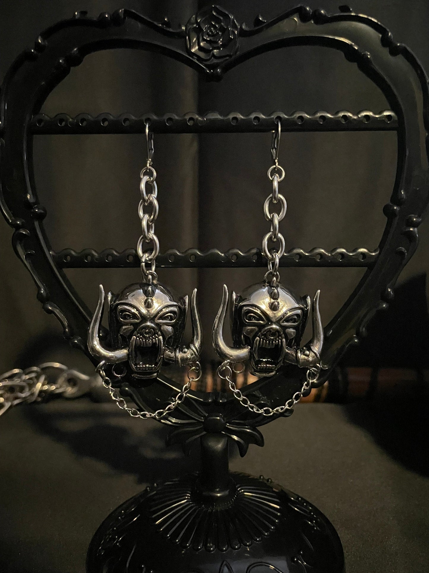 Snaggletooth earrings