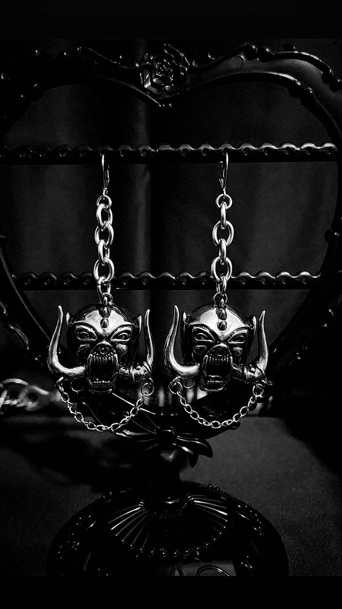 Snaggletooth earrings