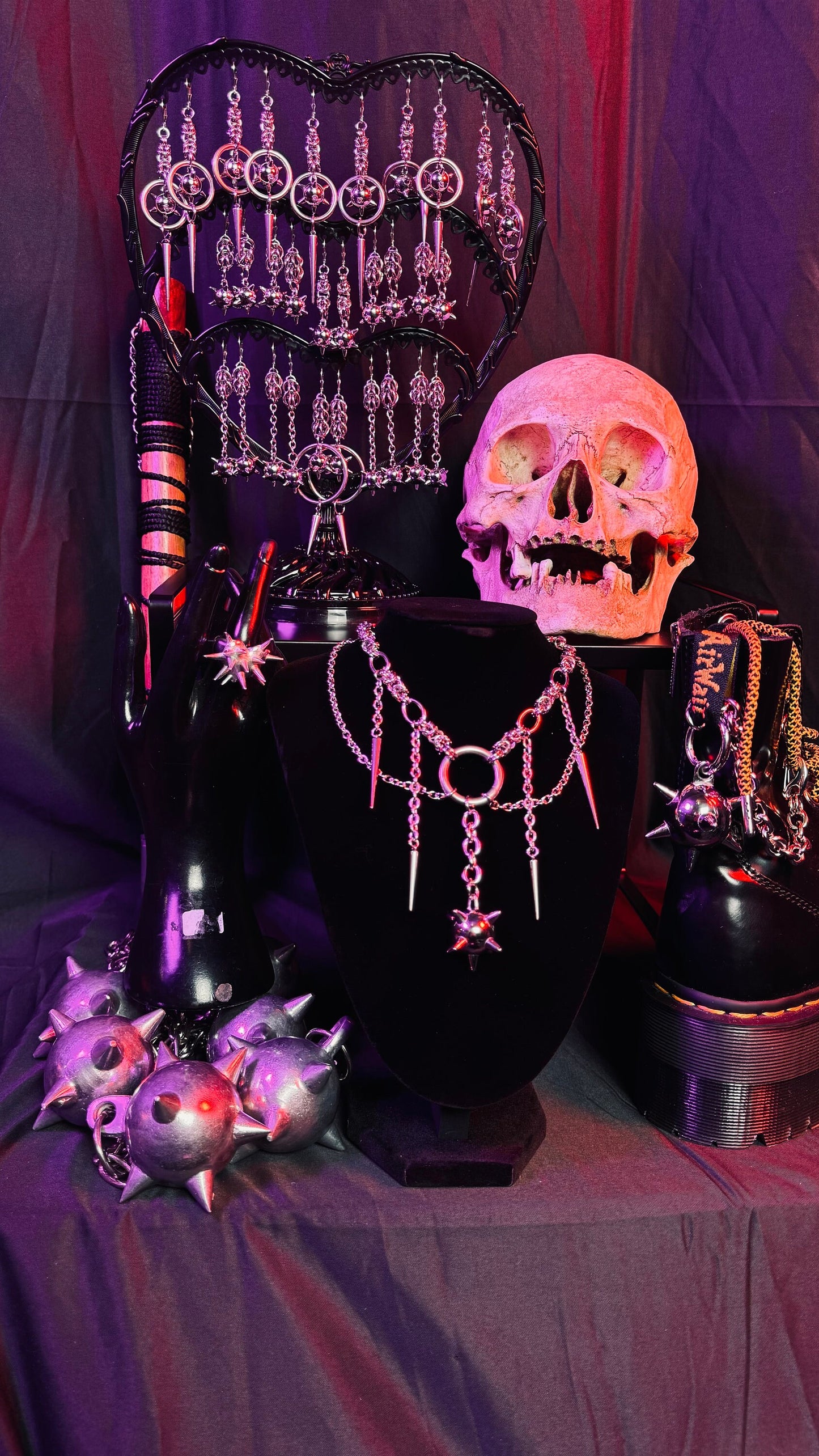 Medieval bizantine spiked flail chain