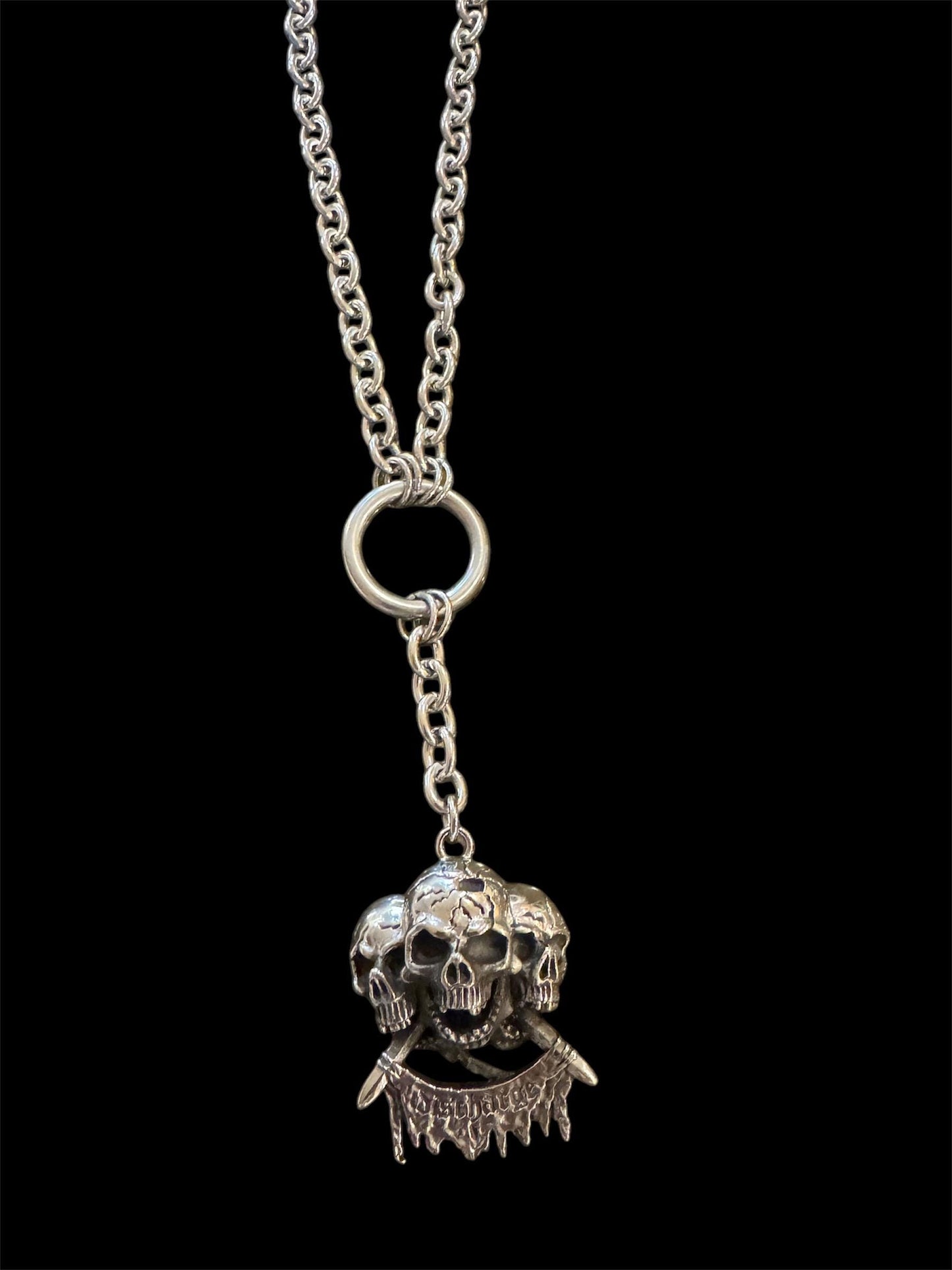 Discharge necklace
