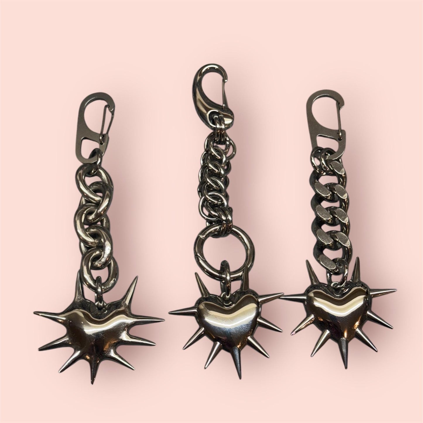 Spikey Heart keychain