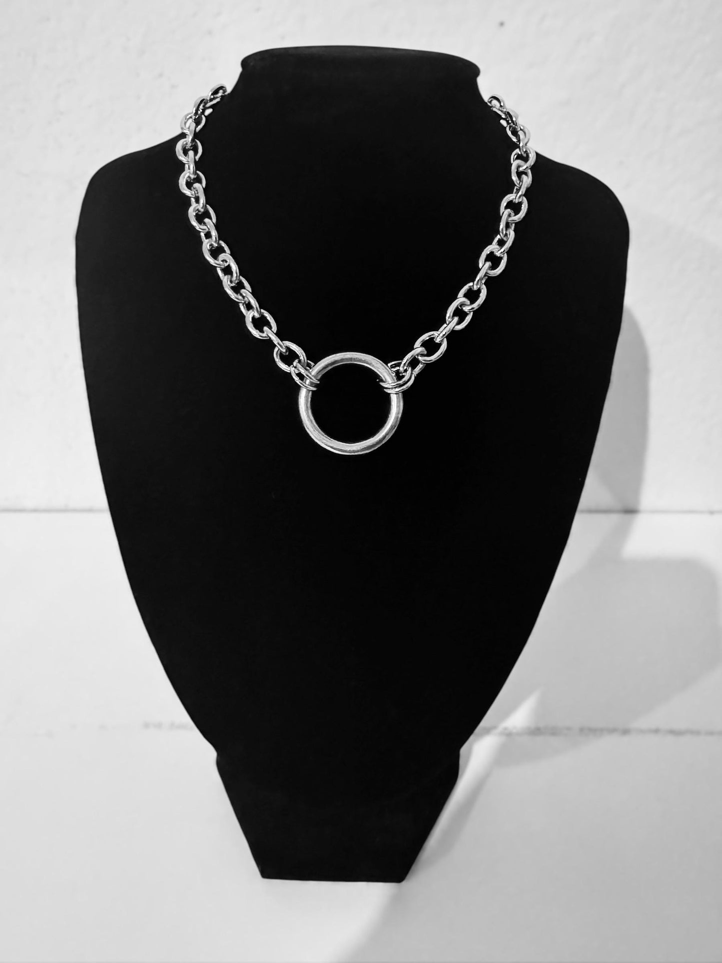 Submissive bdsm O ring collar
