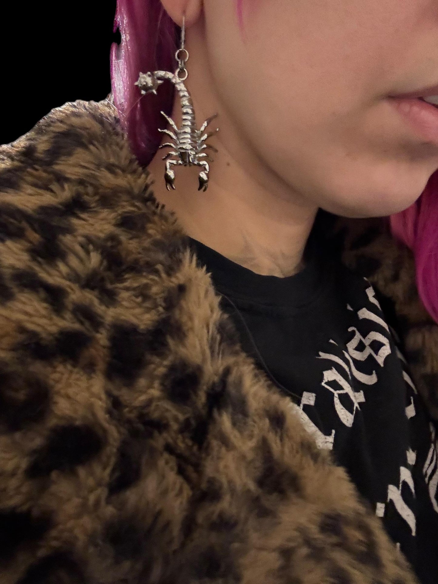 Scorpion flail earrings