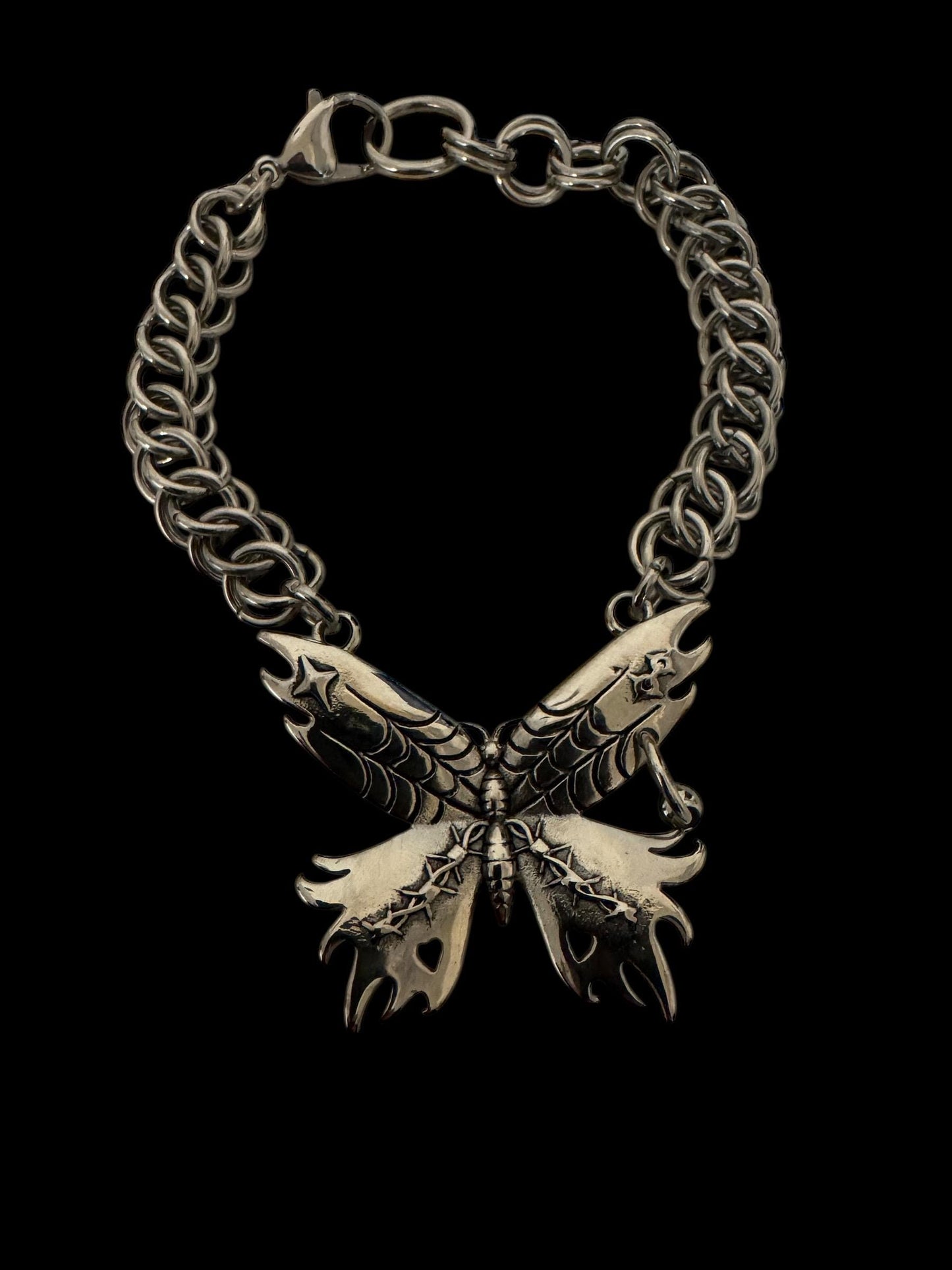 Butterfly bracelet, chainmaille bracelet