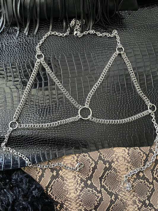 Chainmaille bra harness