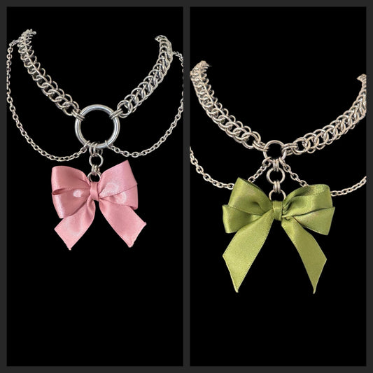 Bow necklace, Chainmail bow chain