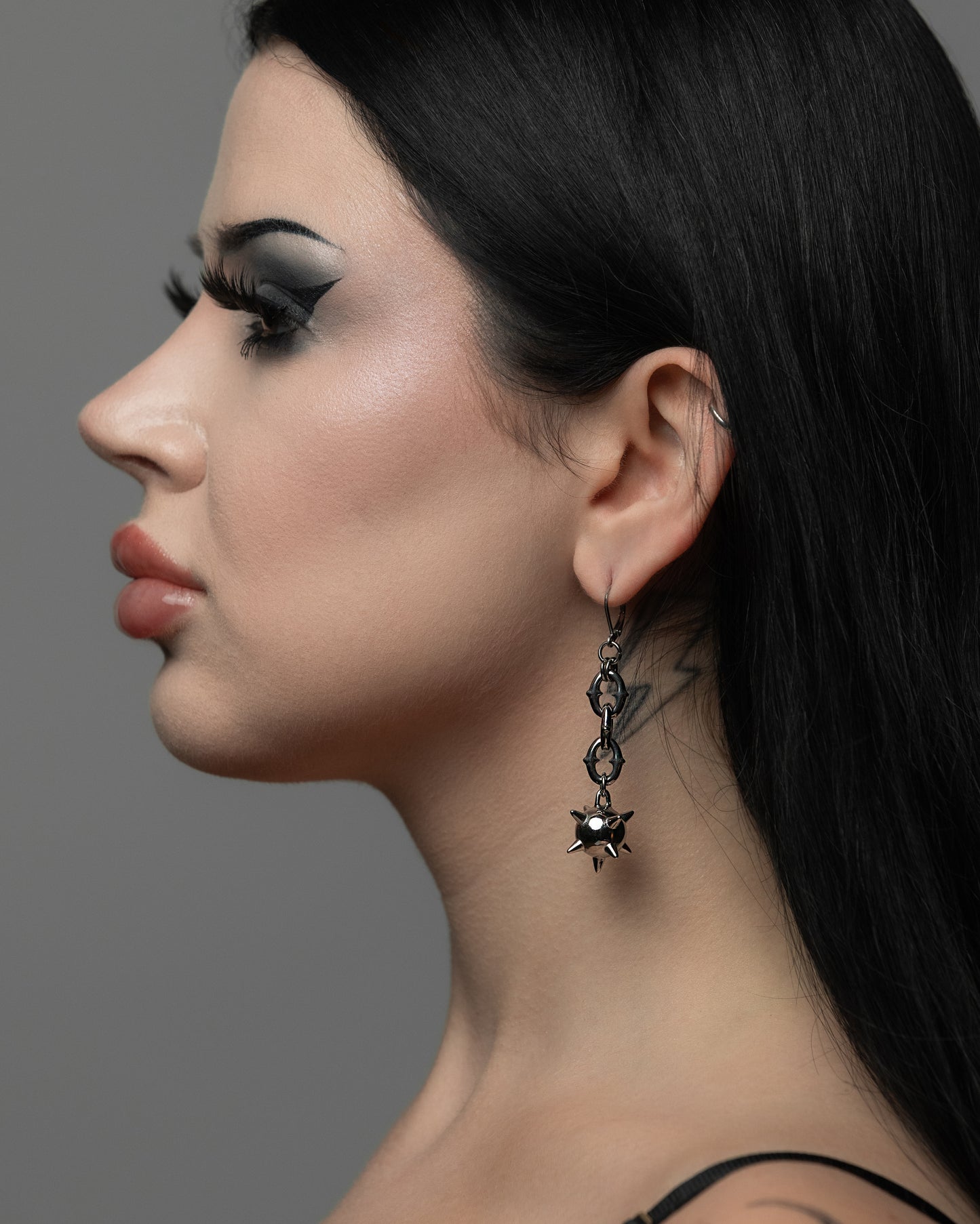 Flail, dagger, axe earrings (silver or gold)