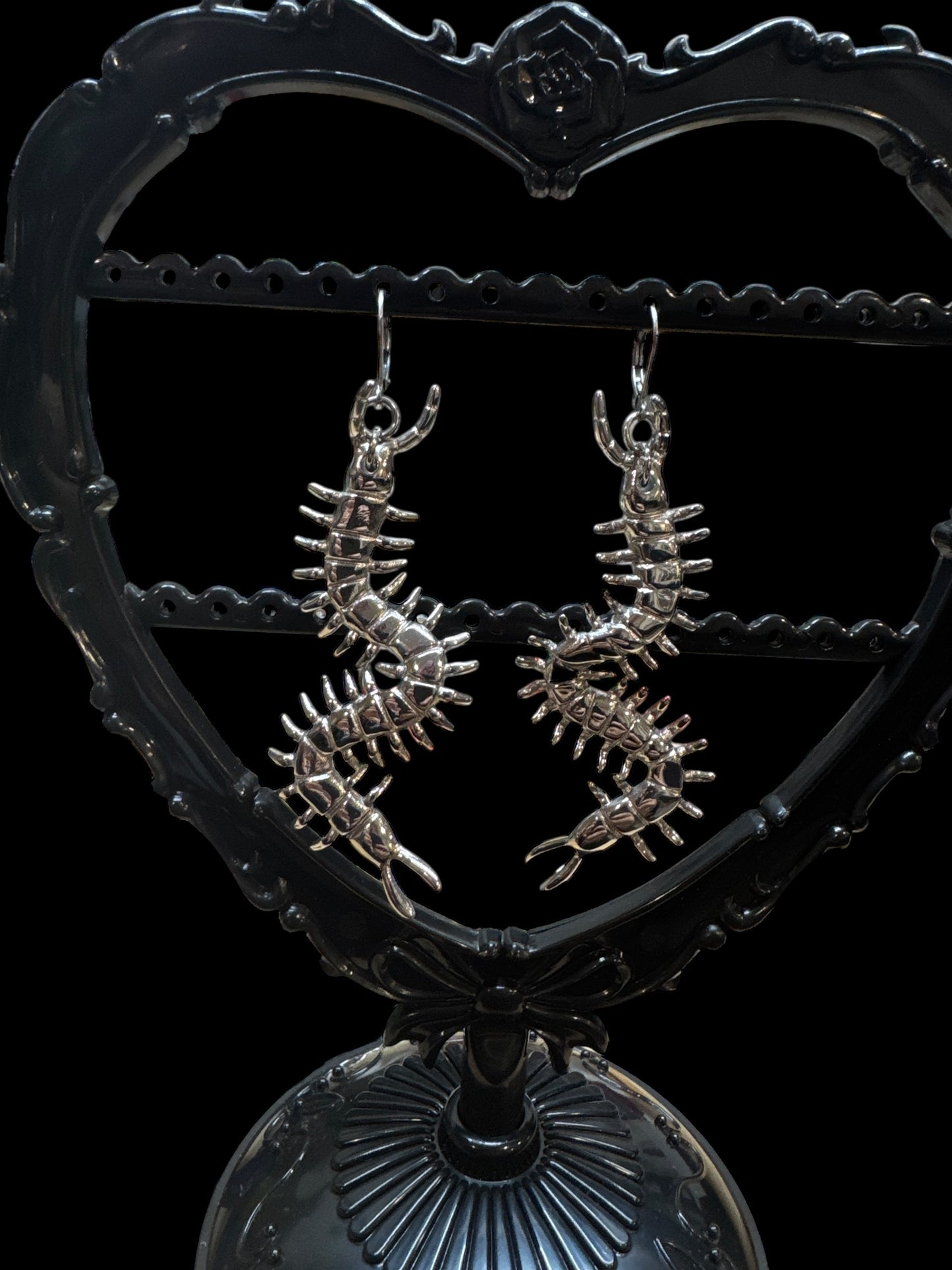 Centipede earrings (silver or gold)
