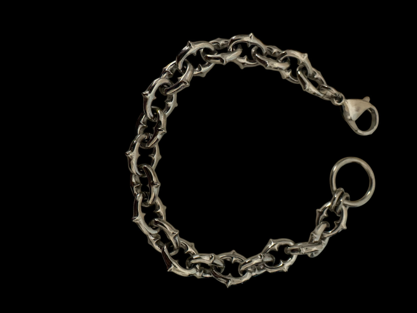 Spikey link Bracelet (silver or gold)