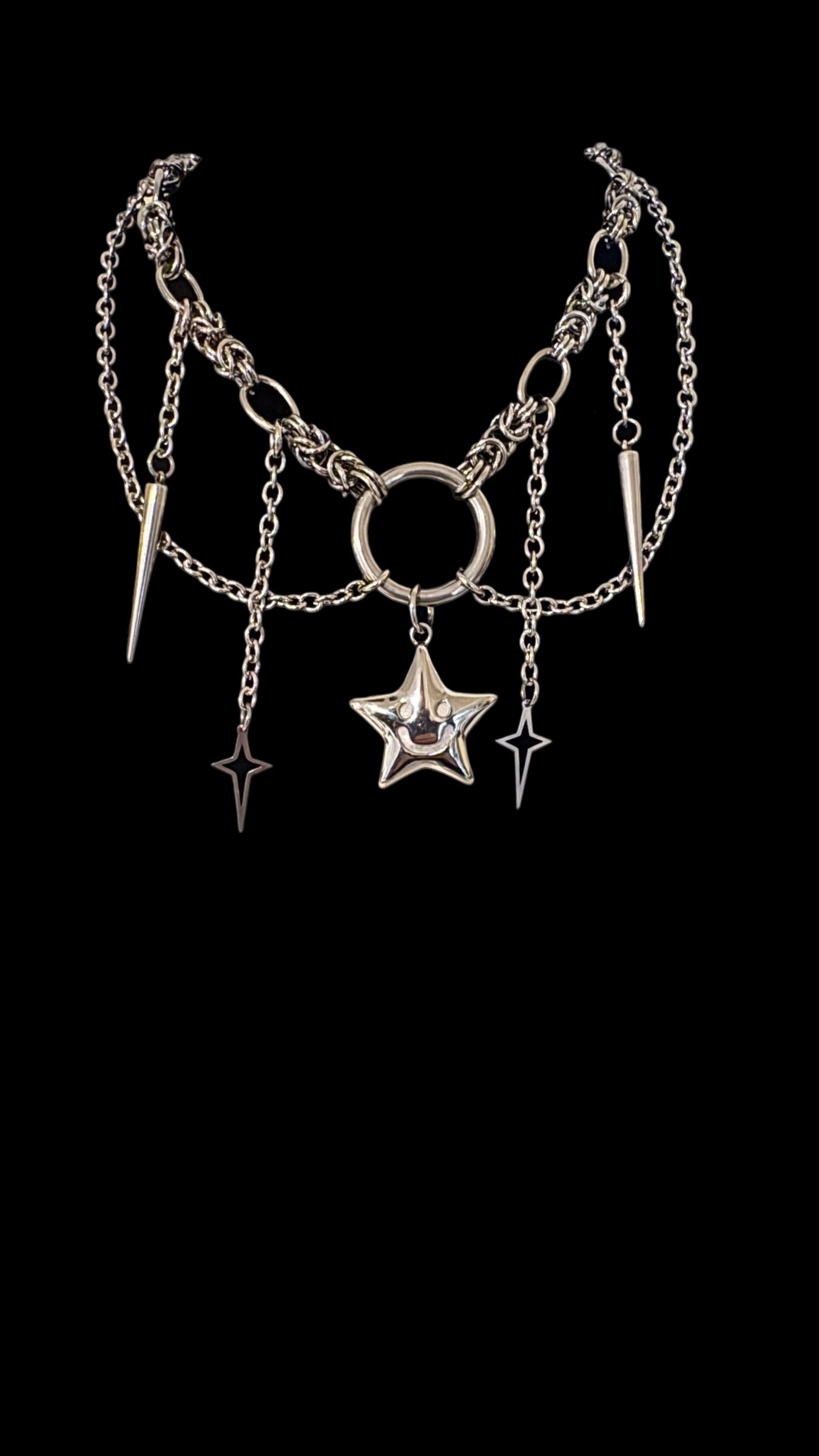 Star twinkle chain, Sad/ happy face