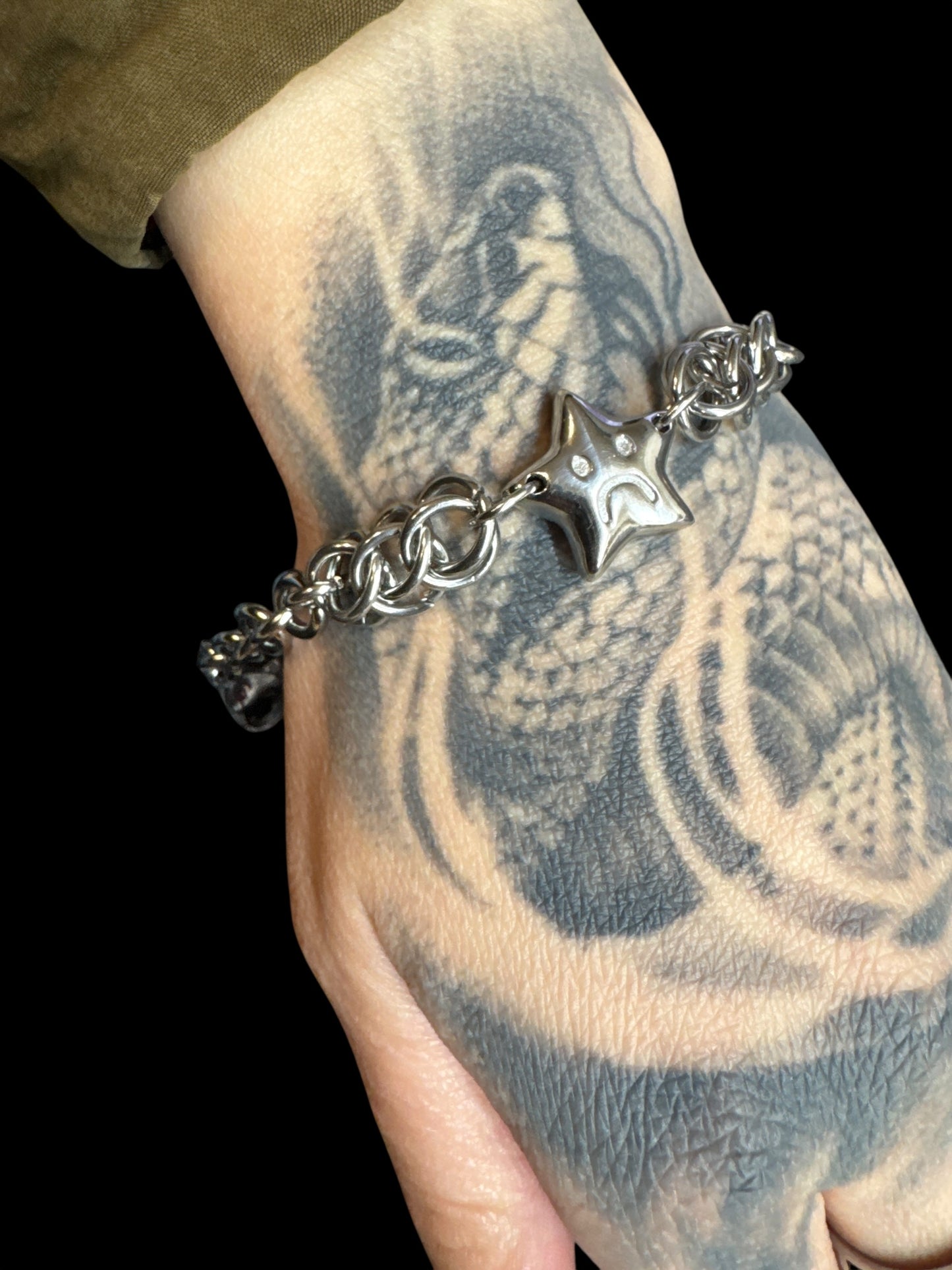 Star Pendant, Sad face/ happy face bracelet