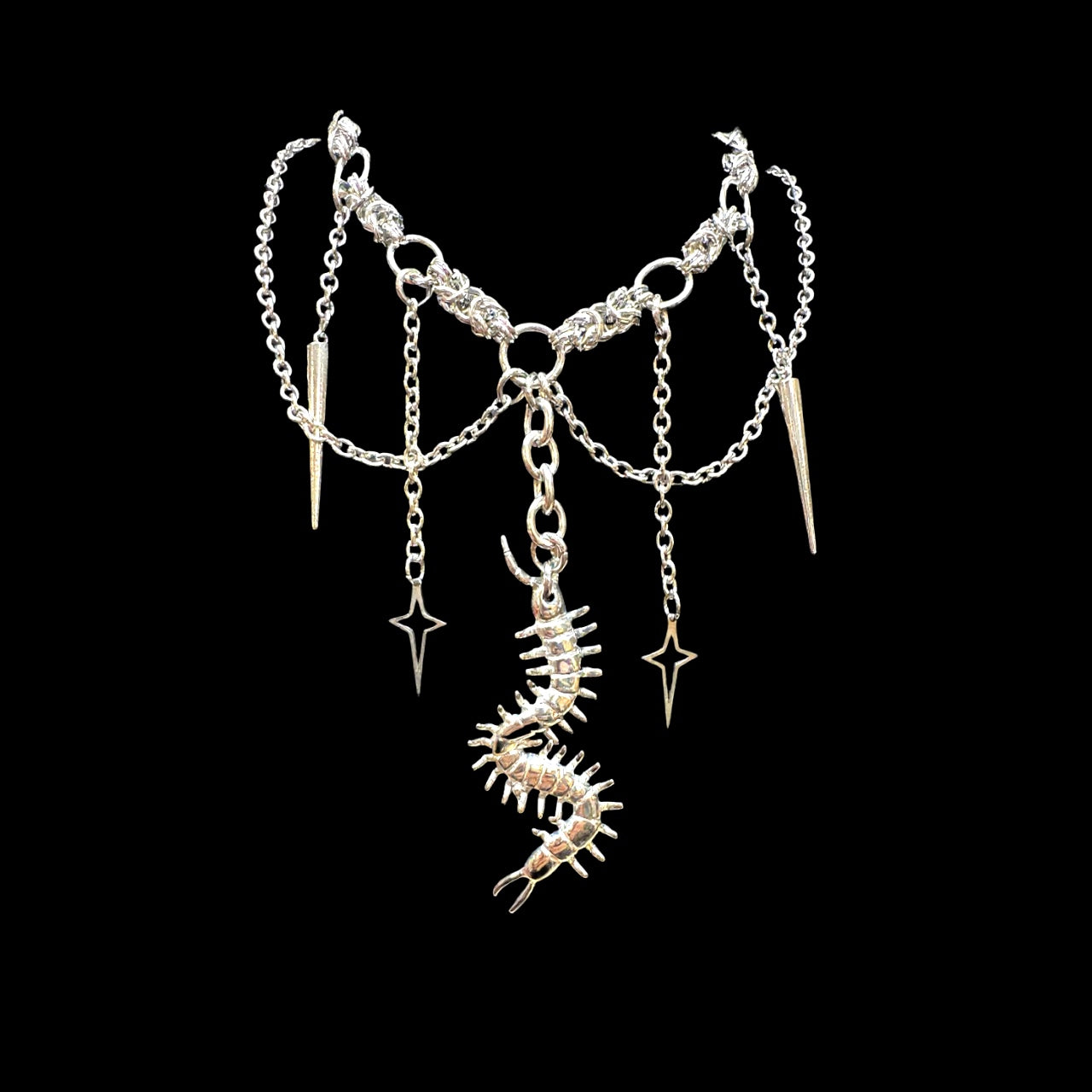 Centipede bizantine twinkle chain (silver or gold)