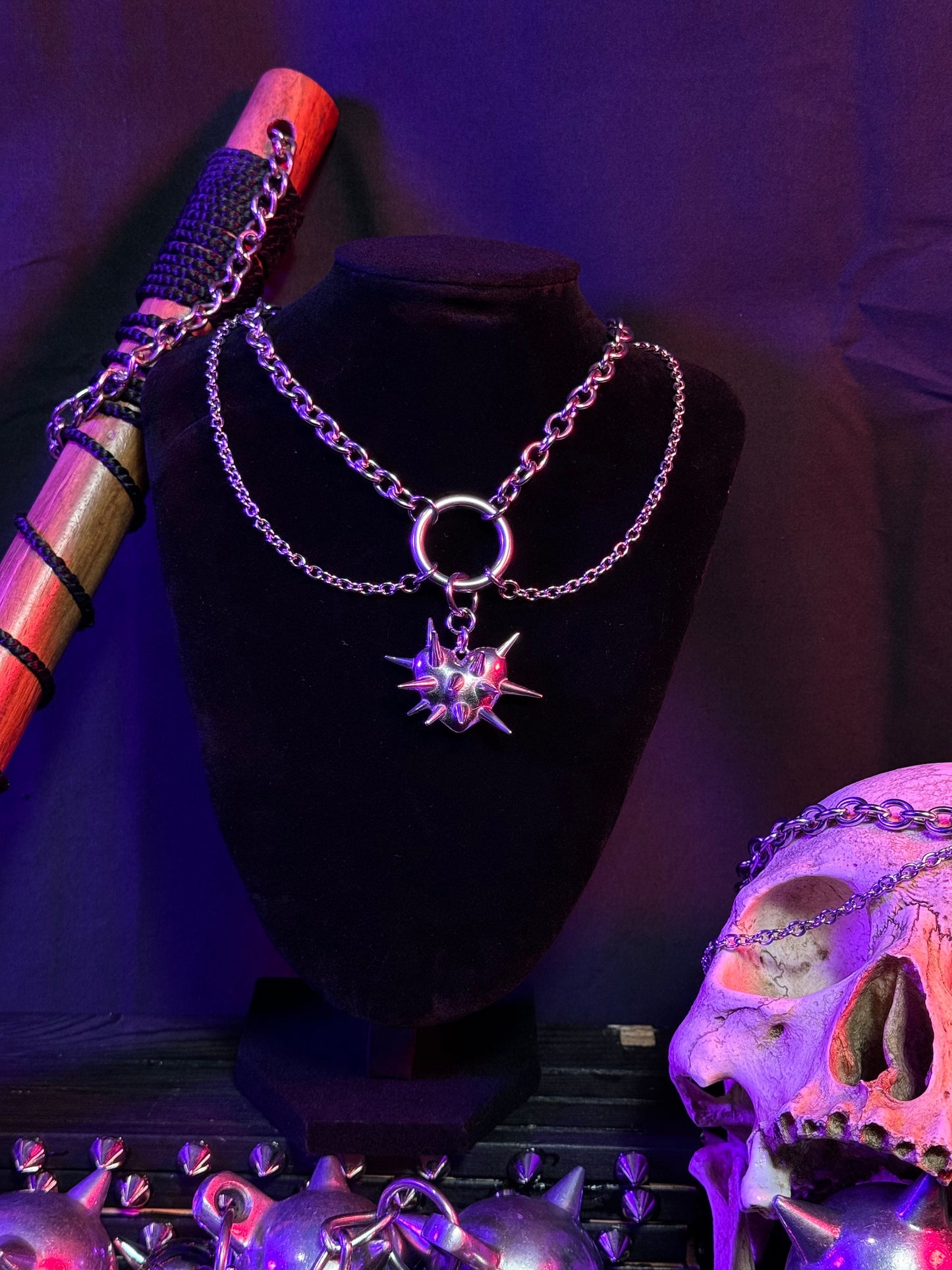 Spikey Heart chain