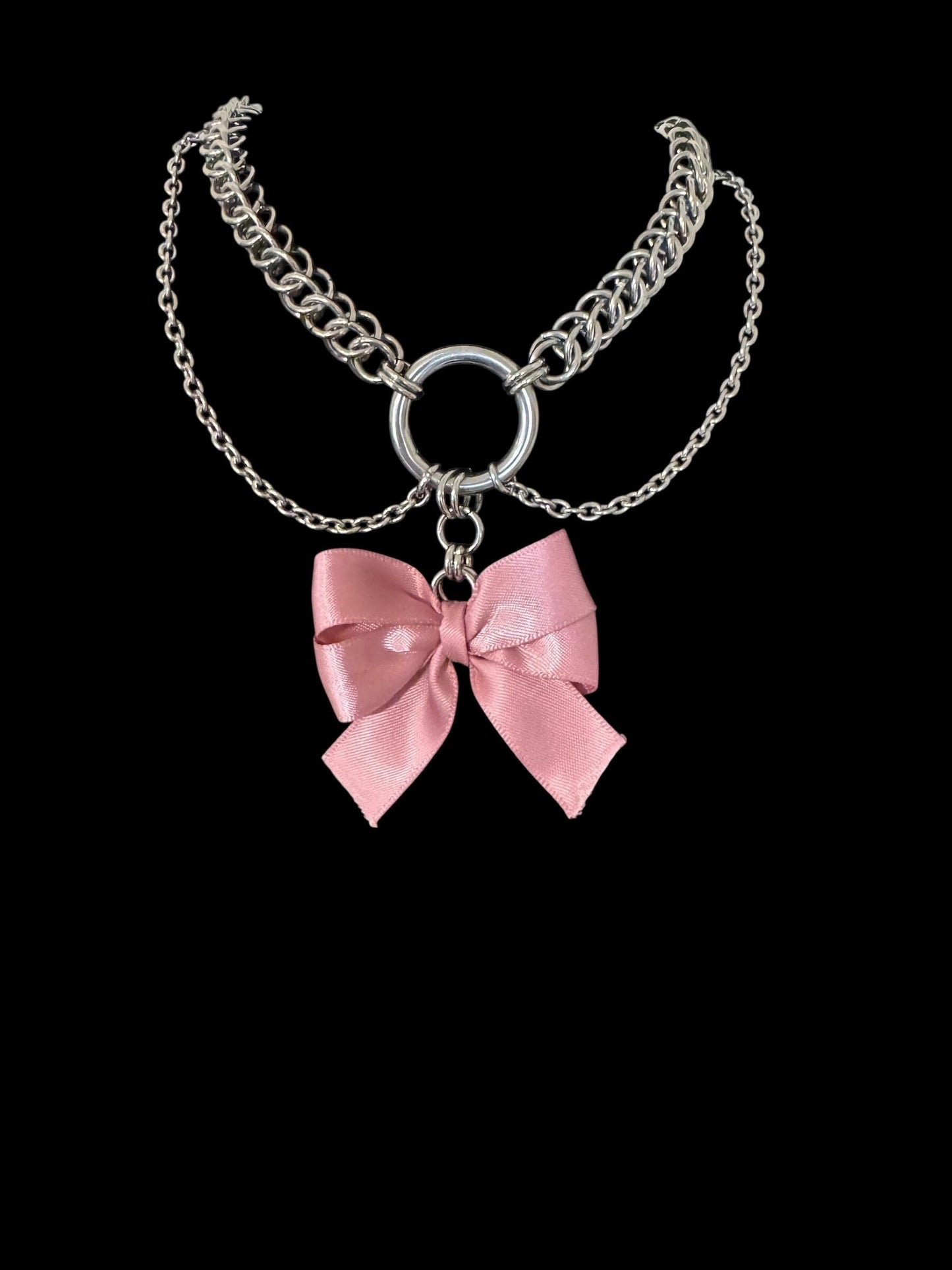 Bow necklace, Chainmail bow chain