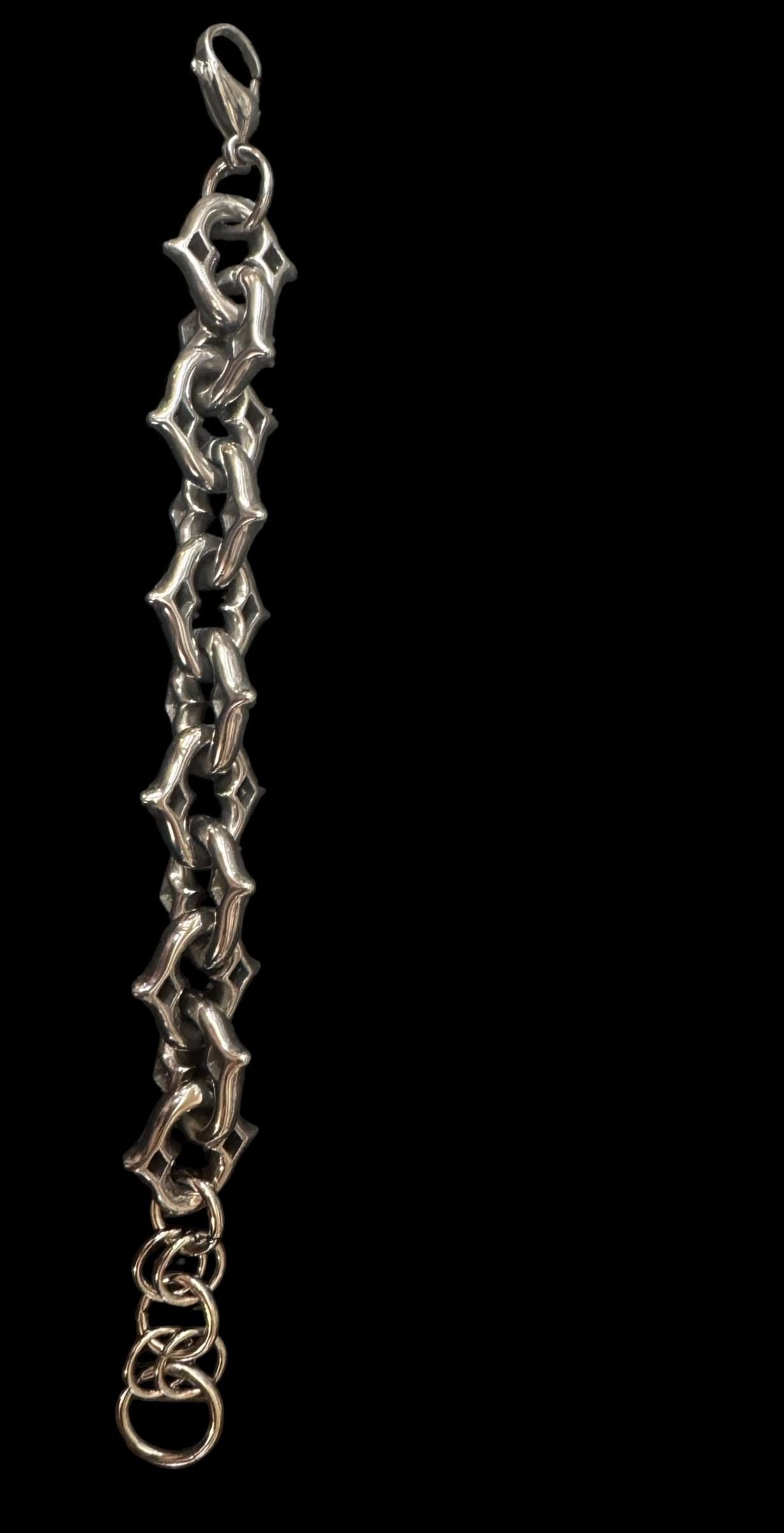 Chunky spiked chain bracelet