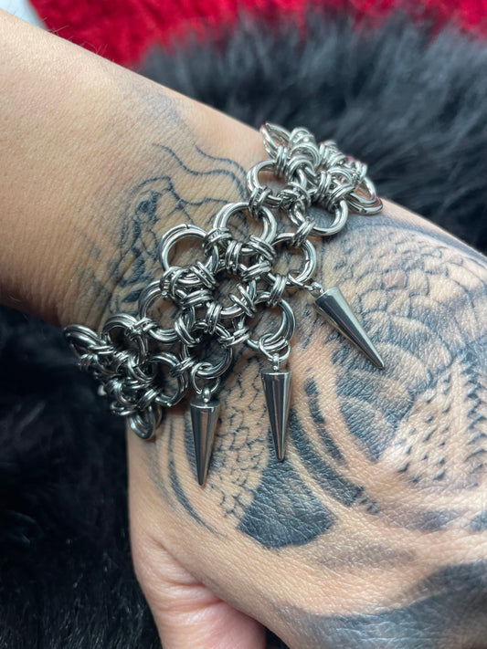 Chainmail Flower bracelet