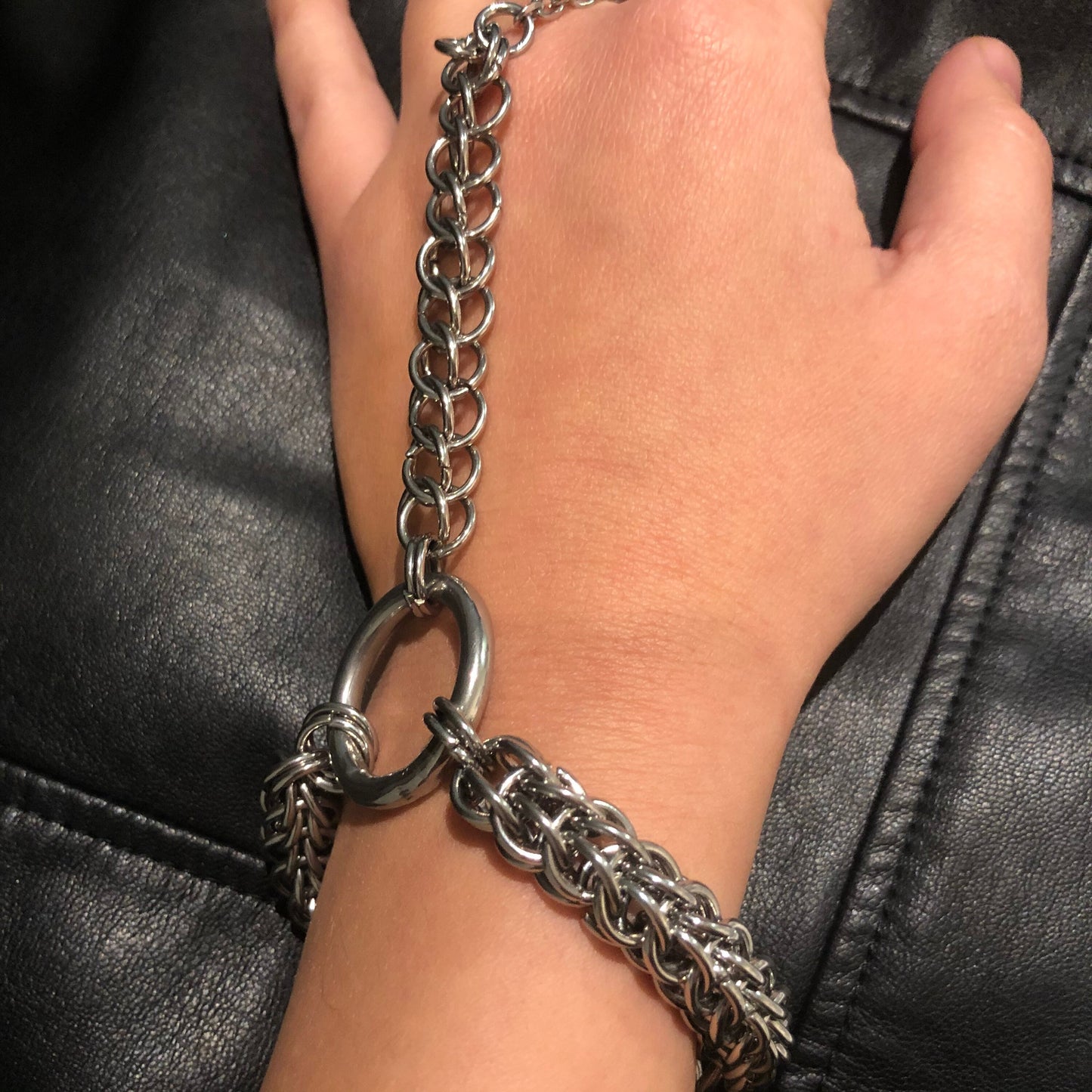Chainmaille bracelet stainless steel