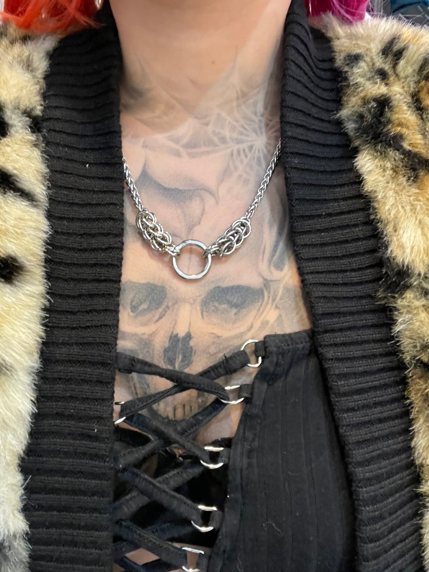 Dainty chainmail necklace