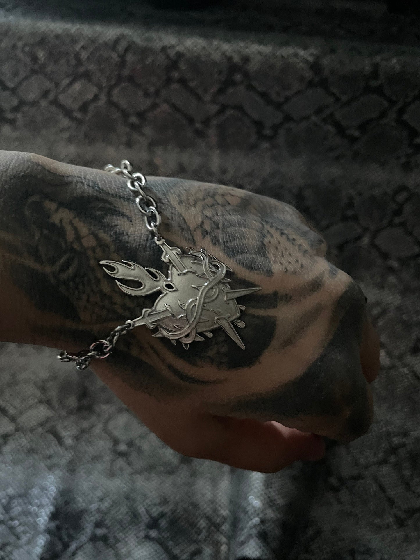 Sacred heart necklace