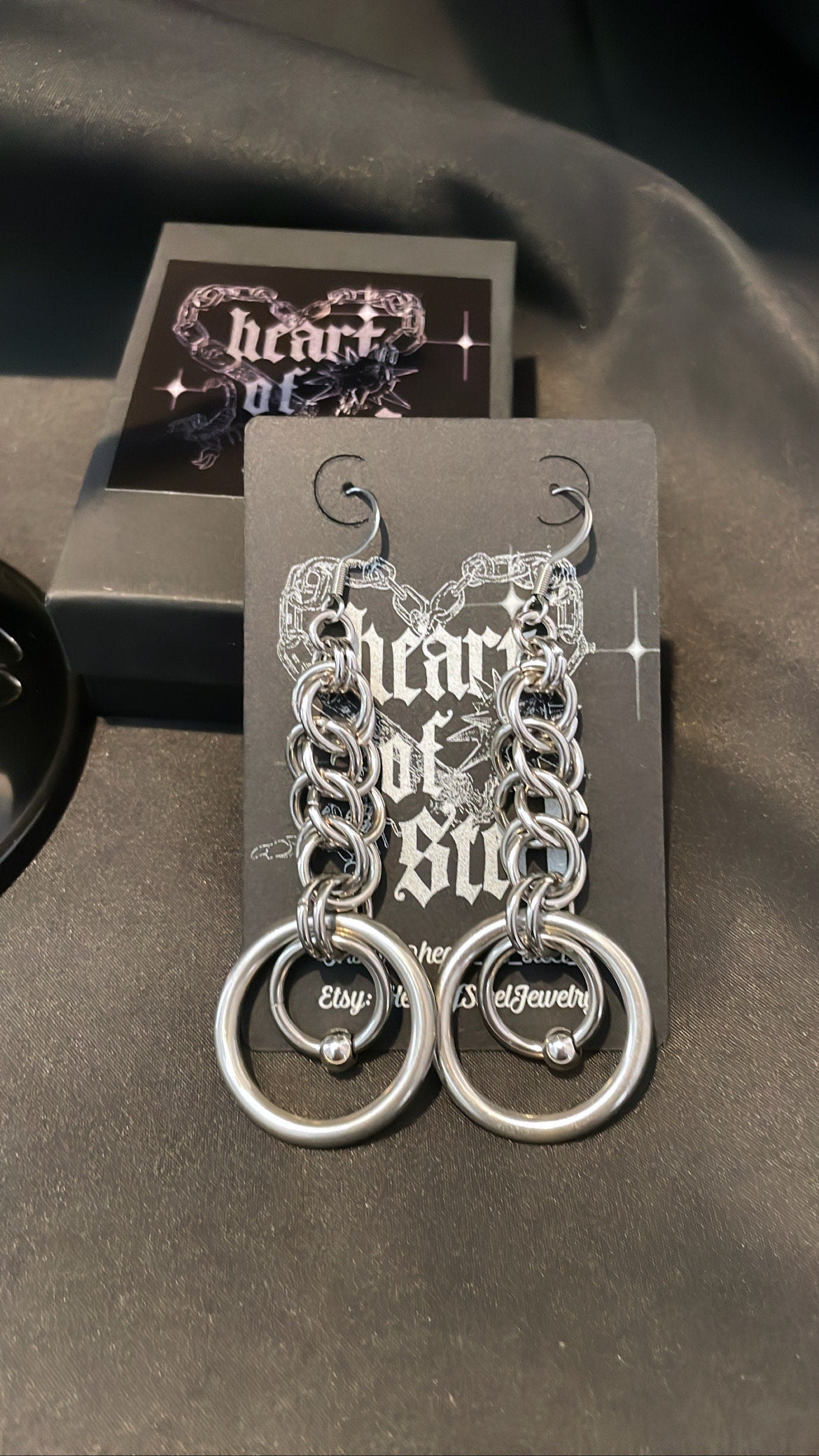 Chainmaille earrings, o-ring, captive ring, half Persian earrings