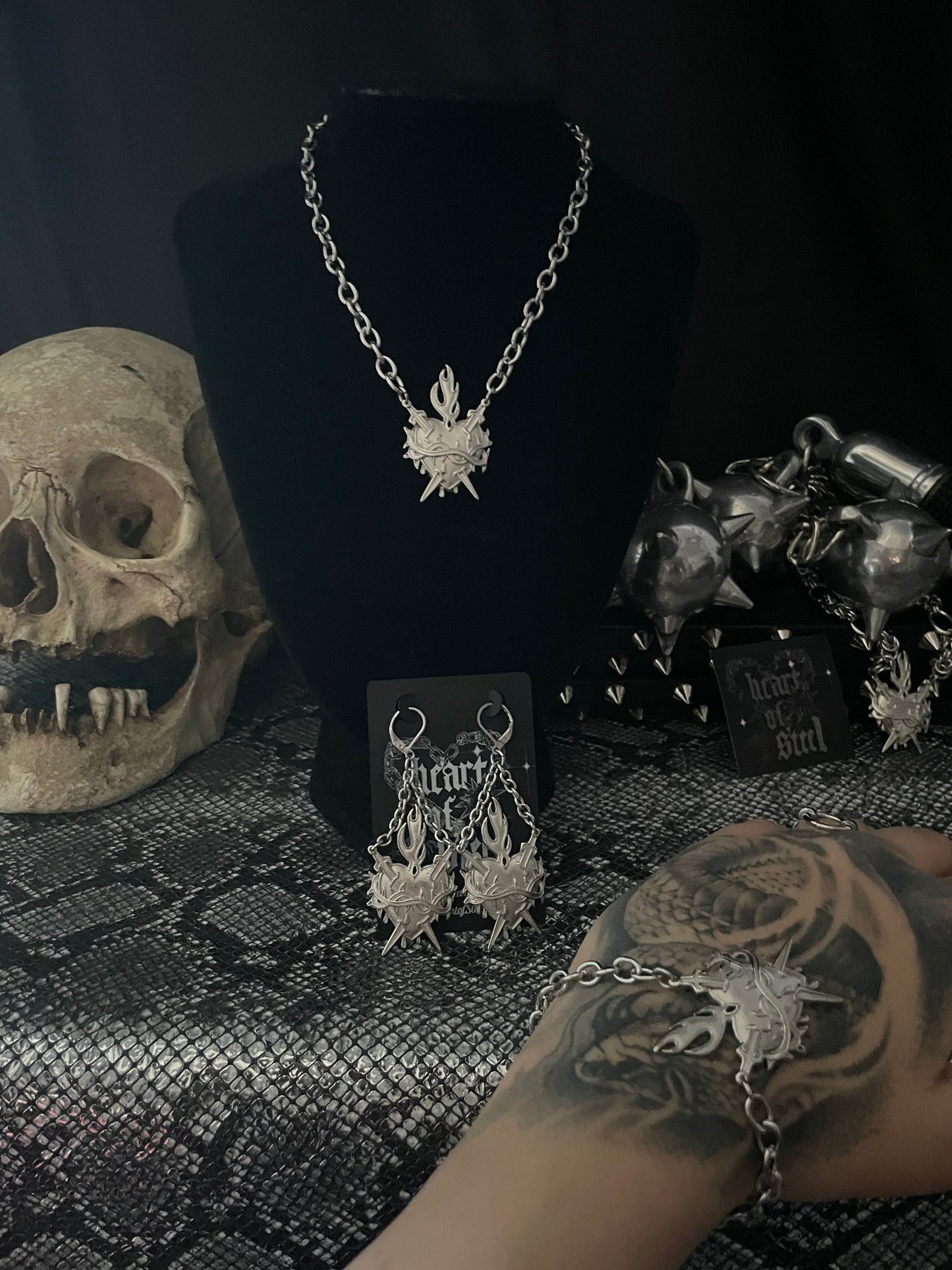 Sacred heart necklace