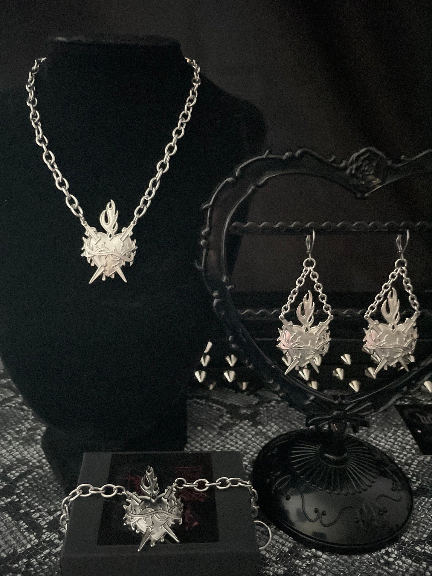Sacred heart necklace