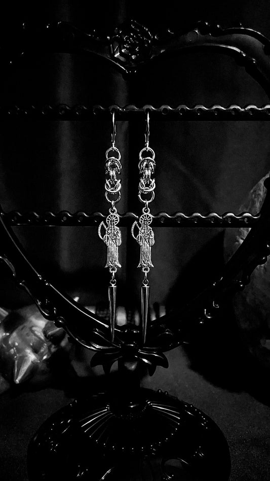 Santa muerte earrings