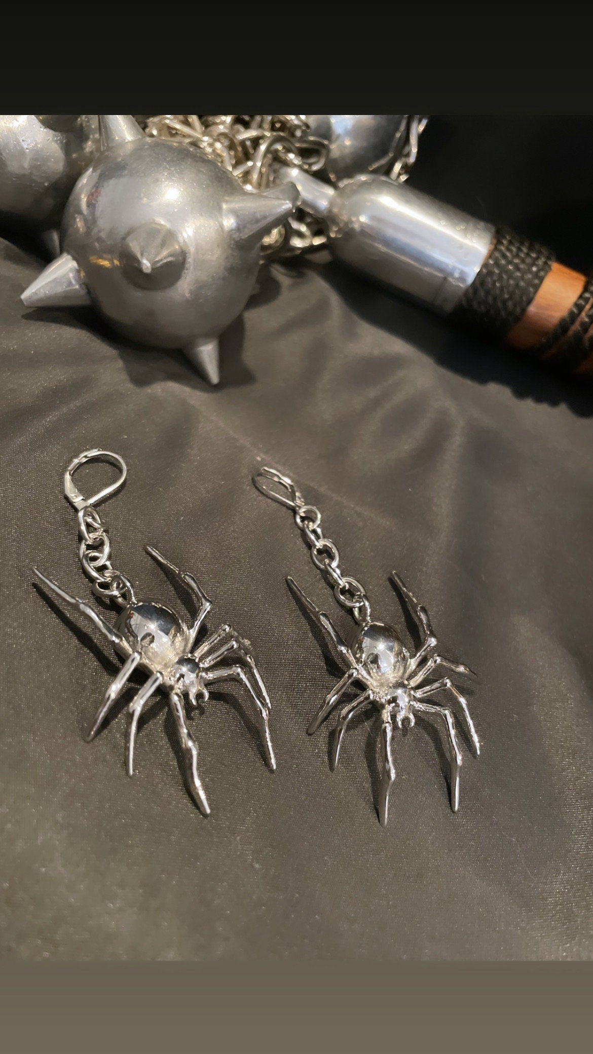 Spider earrings