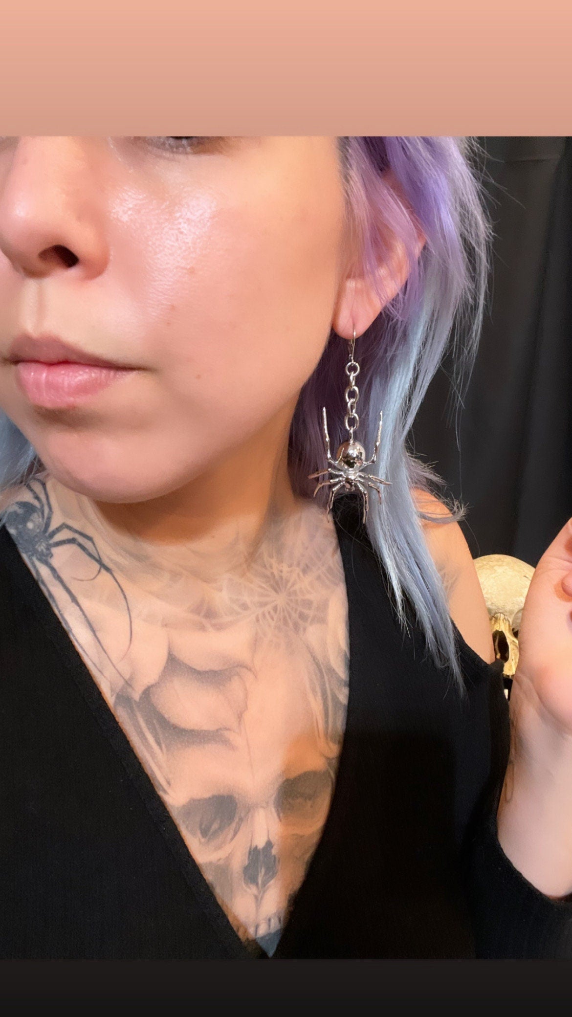 Spider earrings