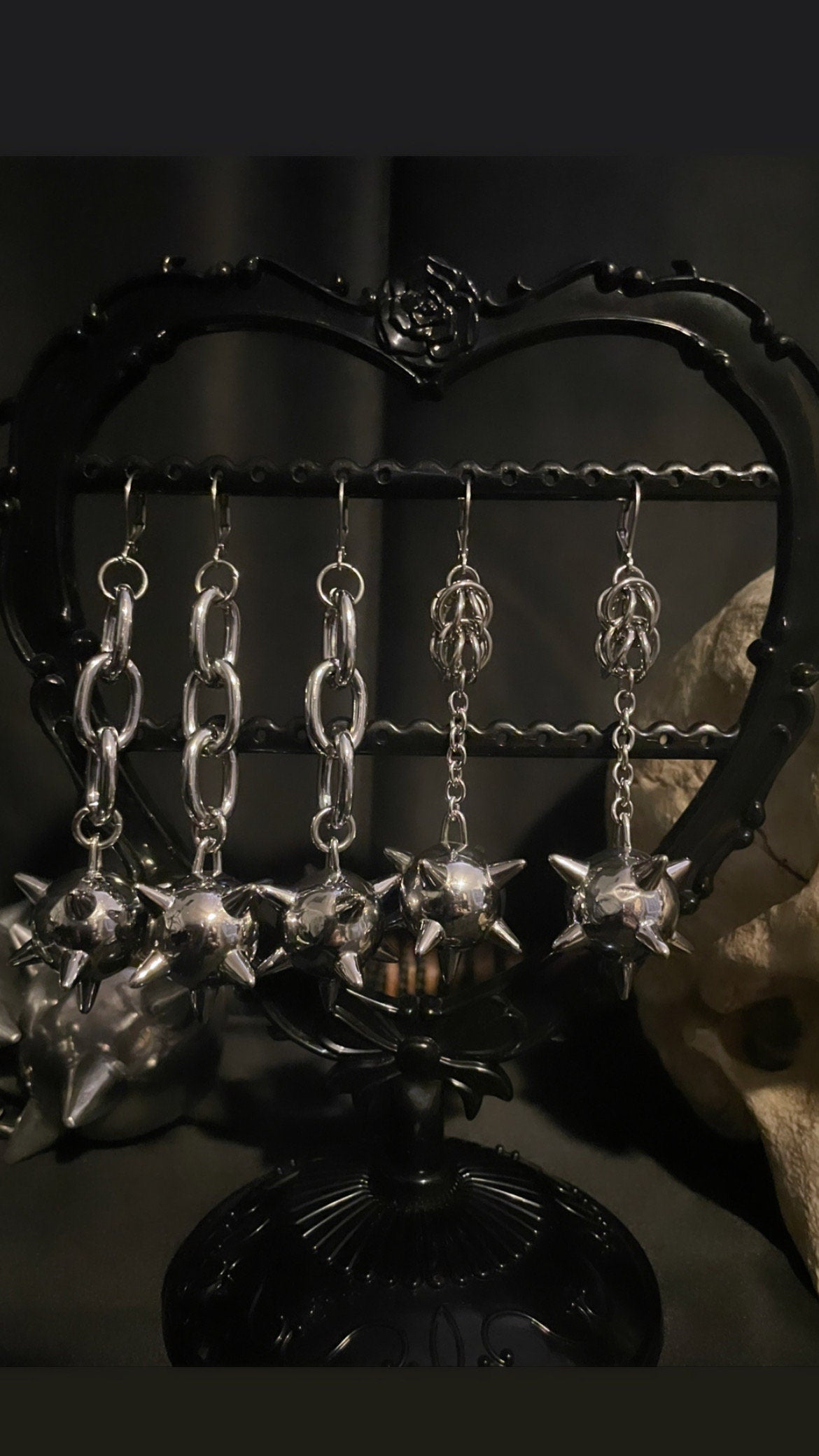 Flail earrings