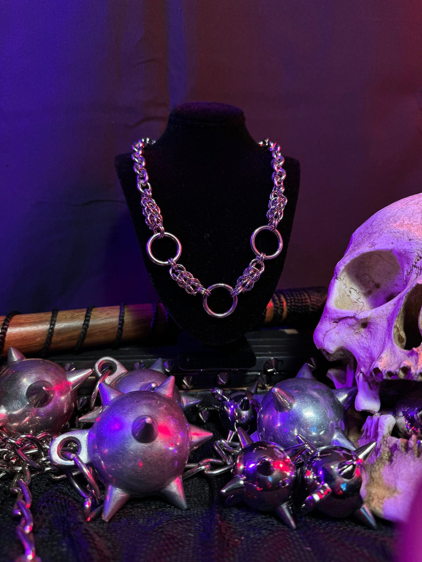 Chainmaille o-ring necklace