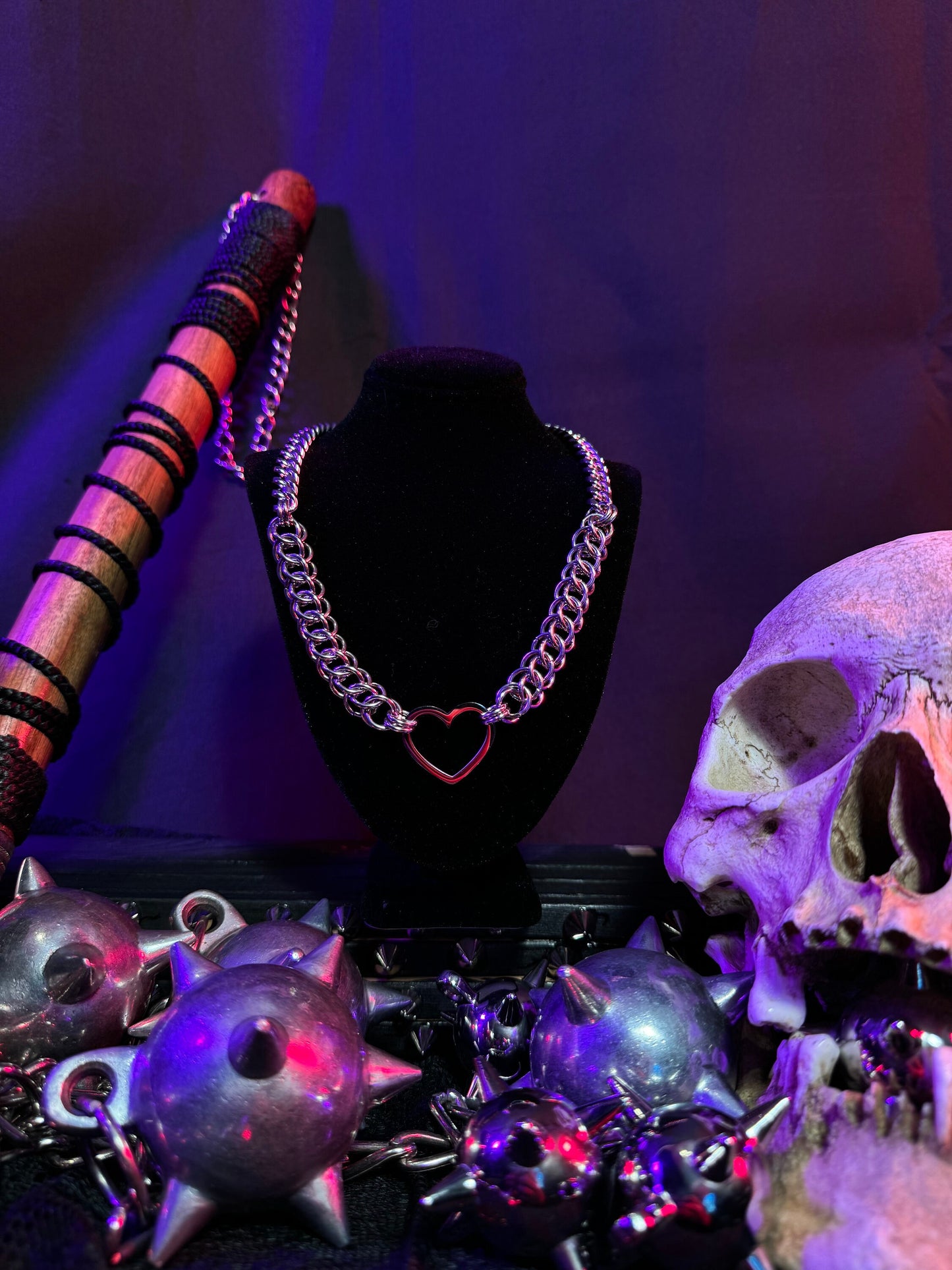 Half Persian heart necklace