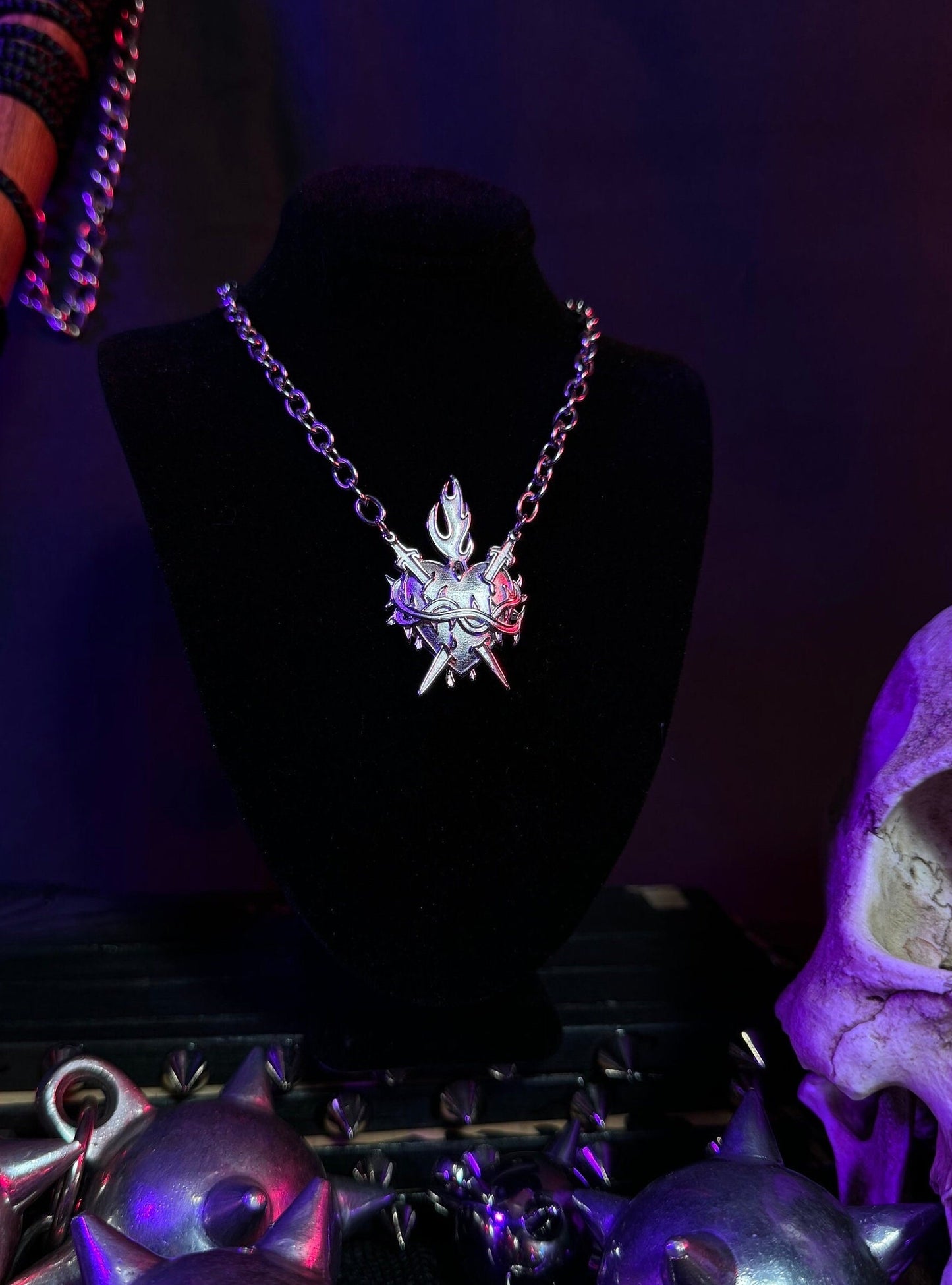 Sacred heart necklace