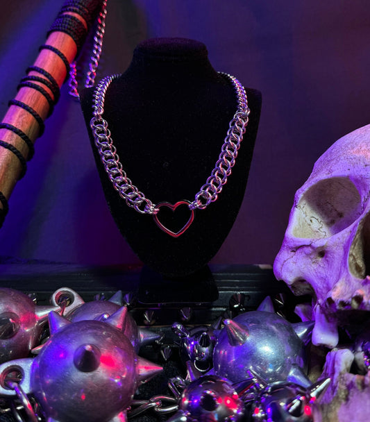 Half Persian heart necklace