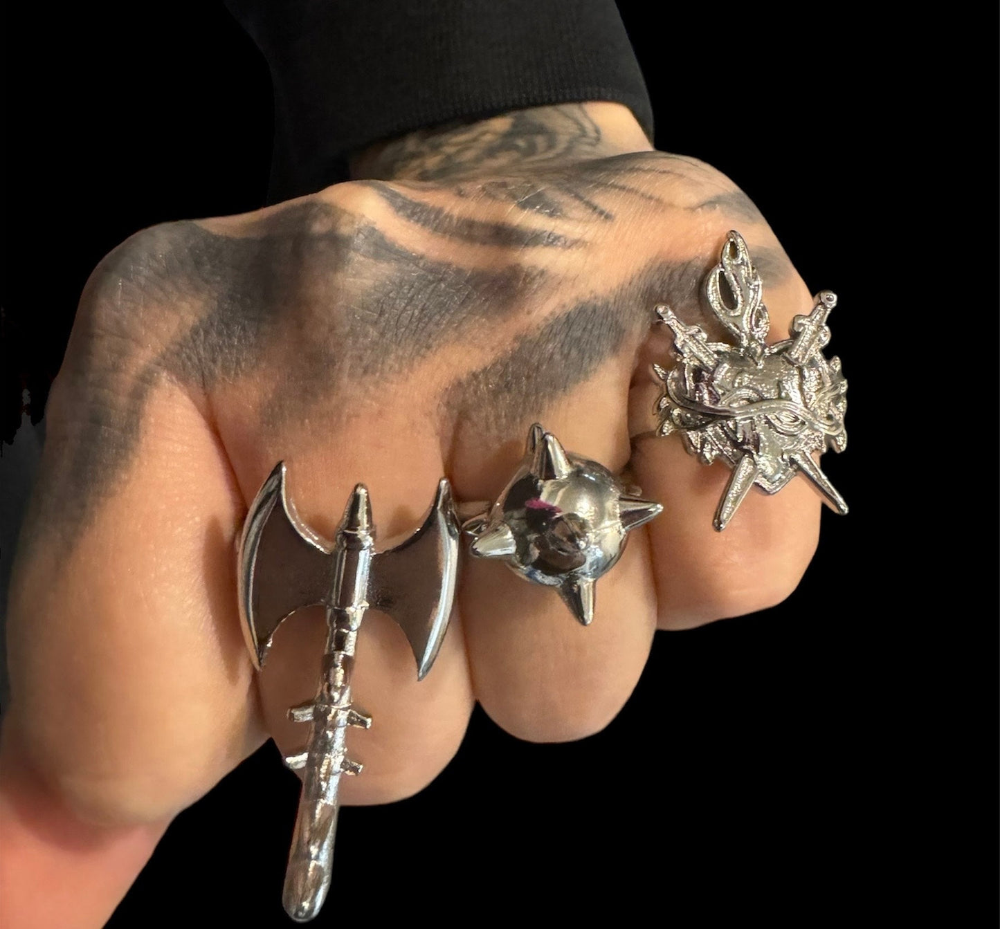Battle axe ring