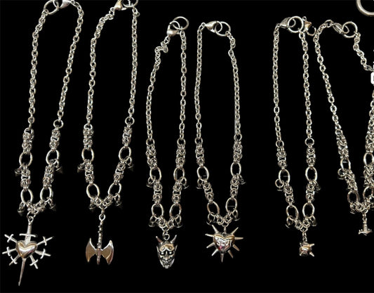 Medieval bizantine pendant chokers