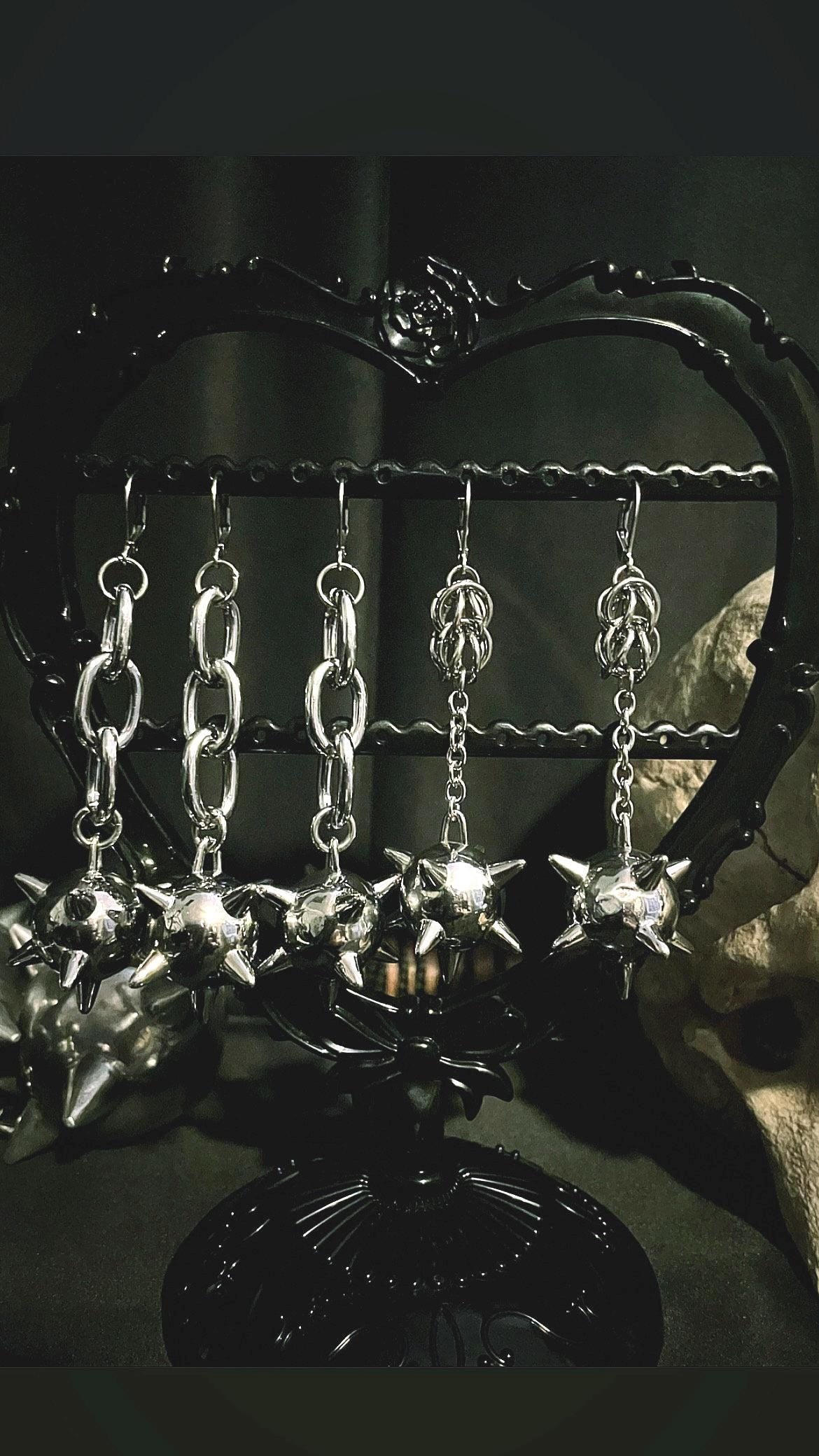 Flail earrings