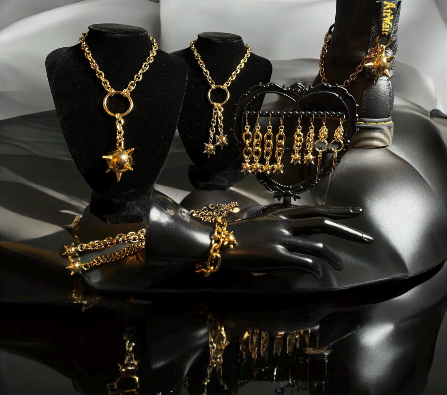 Largest Gold flail mace chain