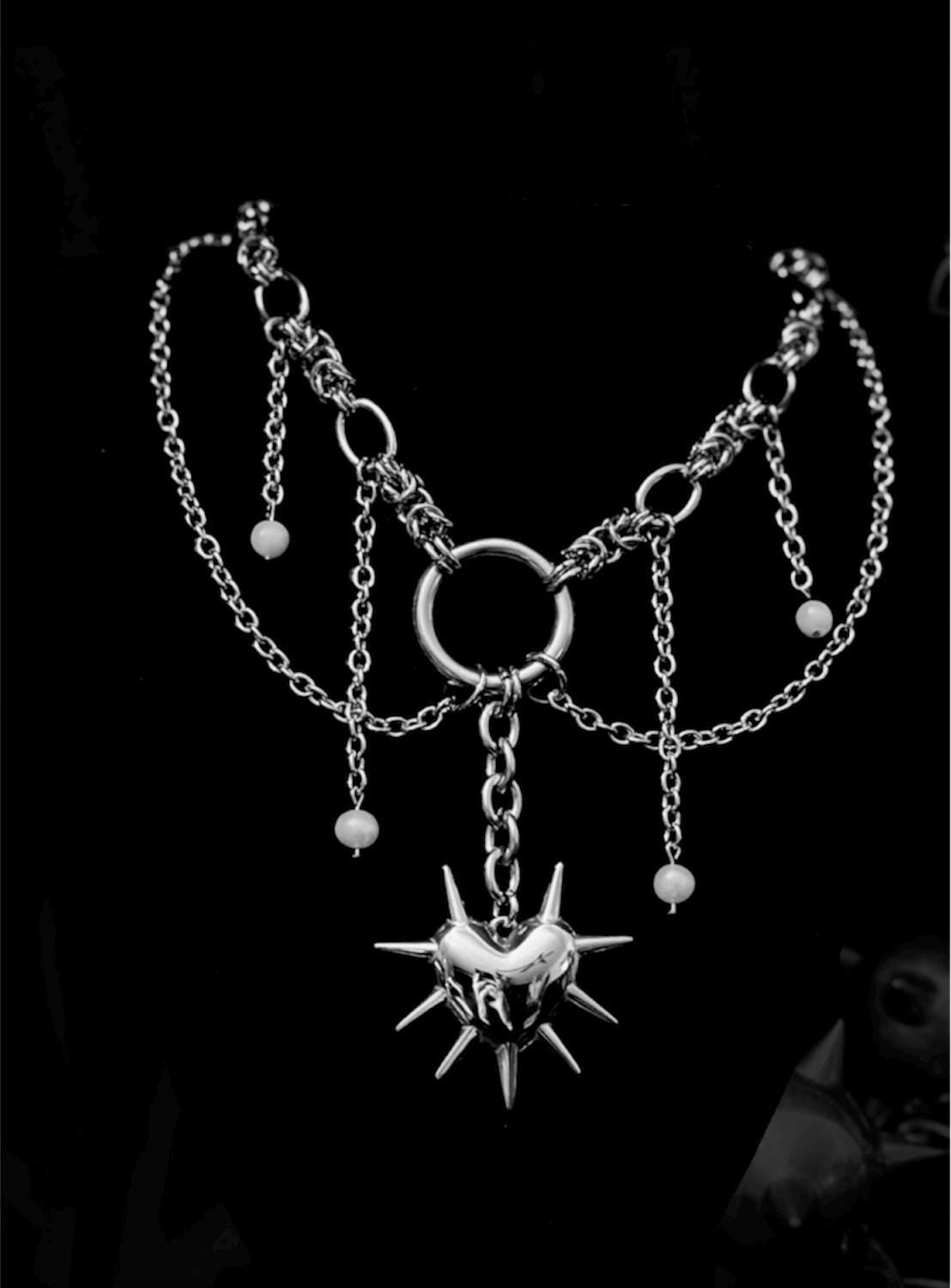Chainmail heart chain